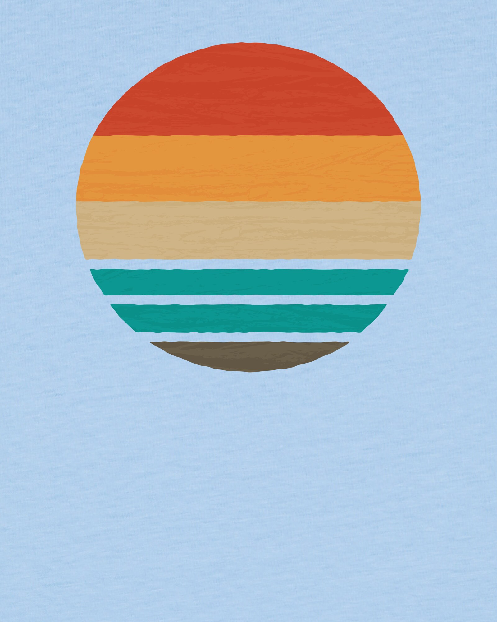 Thumbnail - T-Shirt 'Retro Sunset Ocean'