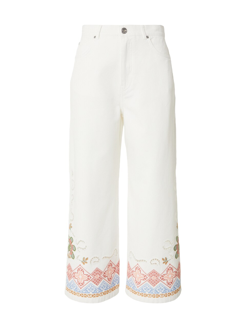 Jeans 'ADUNCO' blå / grön / röd