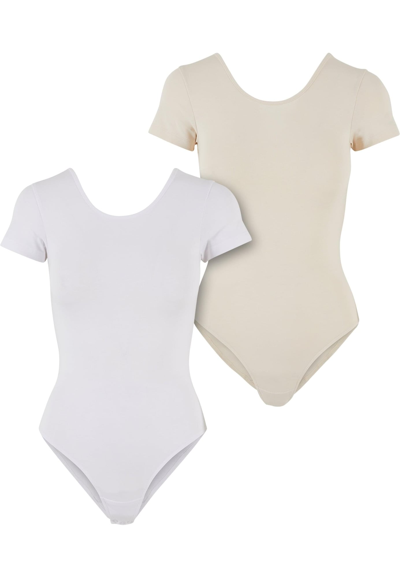 Urban Classics Rövid body  bézs / fehér akciós termékkép 1