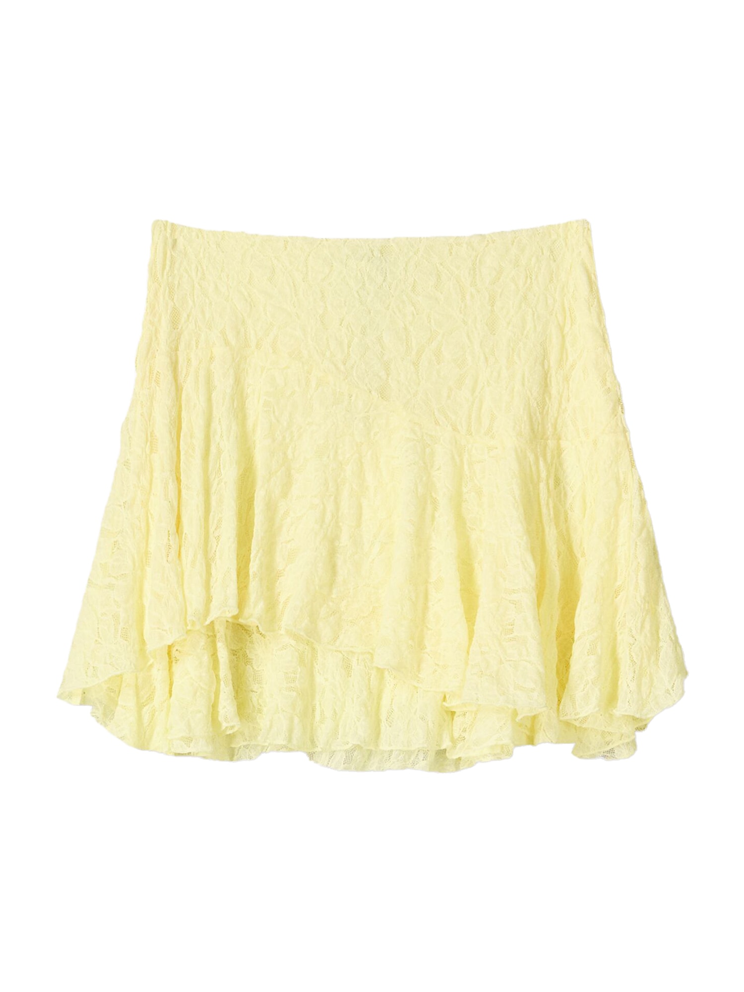 Bershka Fustă  galben deschis