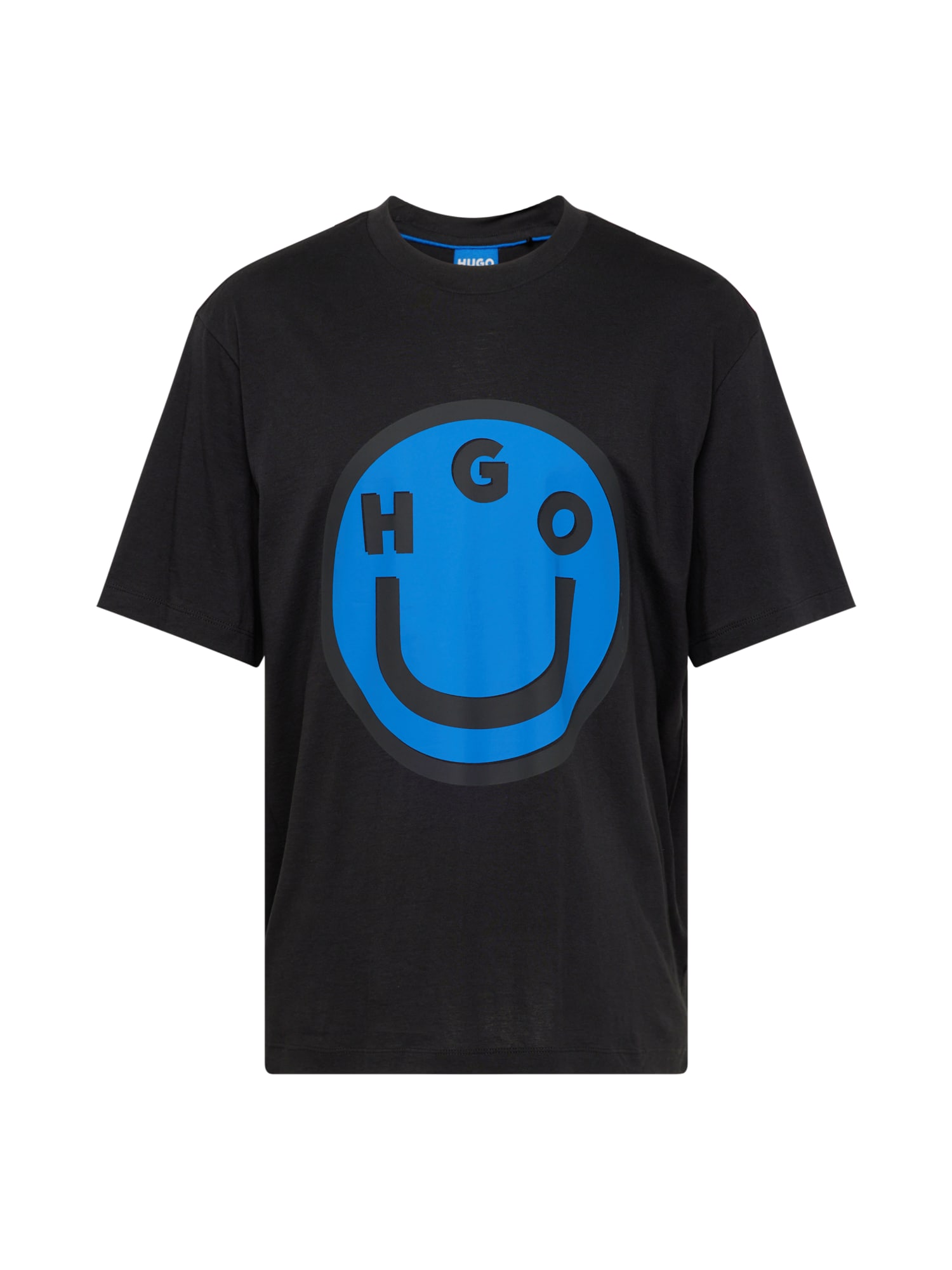HUGO Póló 'Nimper'  kék / fekete