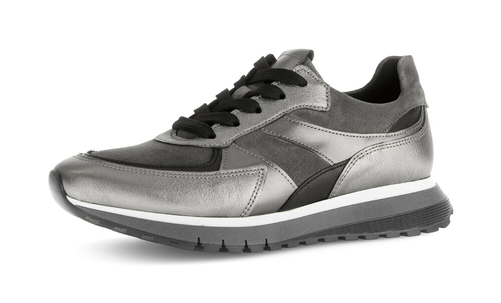 GABOR Sneaker Damen Größe 43 anthrazit / dunkelgrau / silber