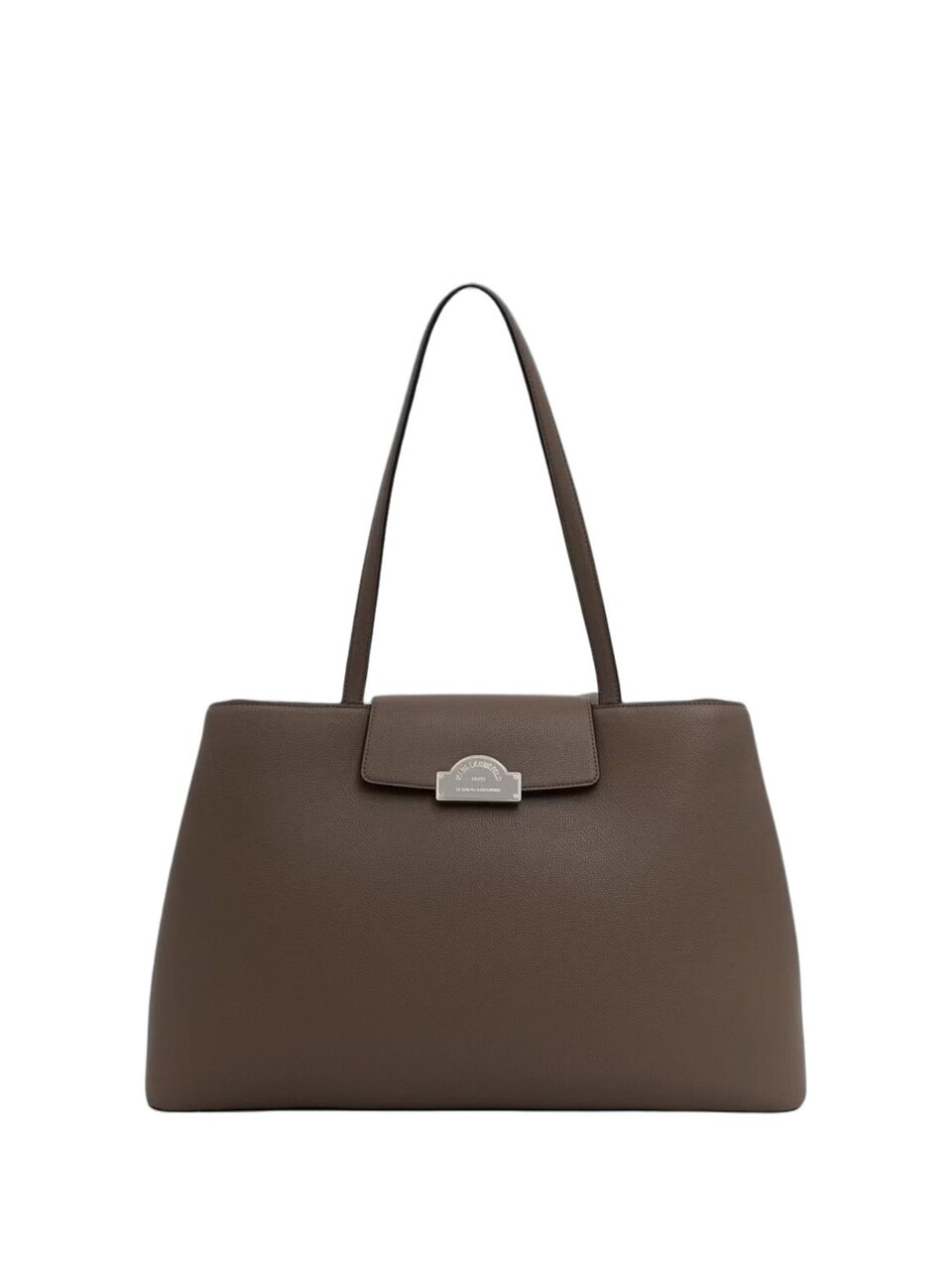 Shoppingväska 'Karl Lagerfeld Cabas Métal Taupe'
