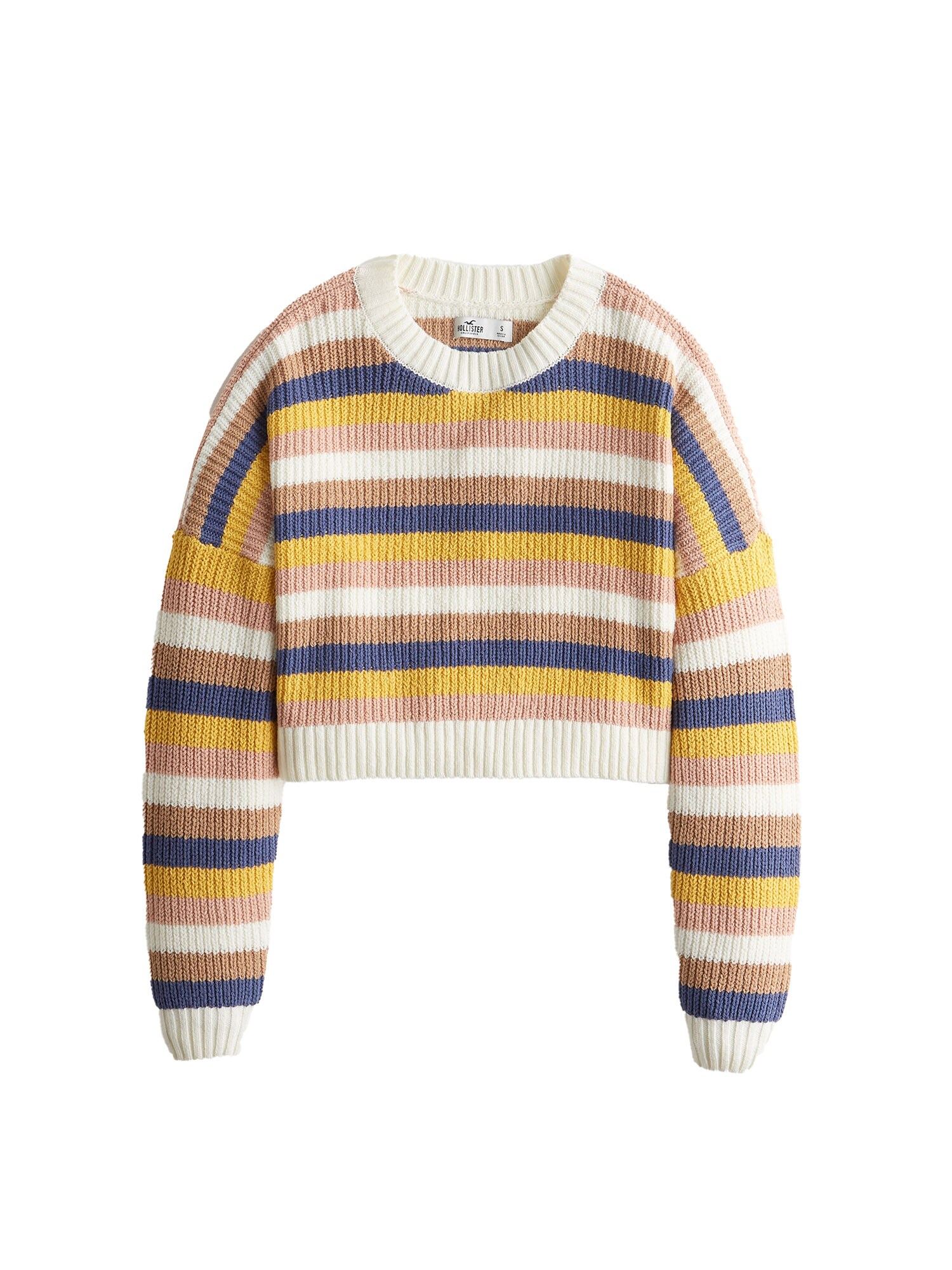 HOLLISTER Megztinis  geltona / balta / raudona