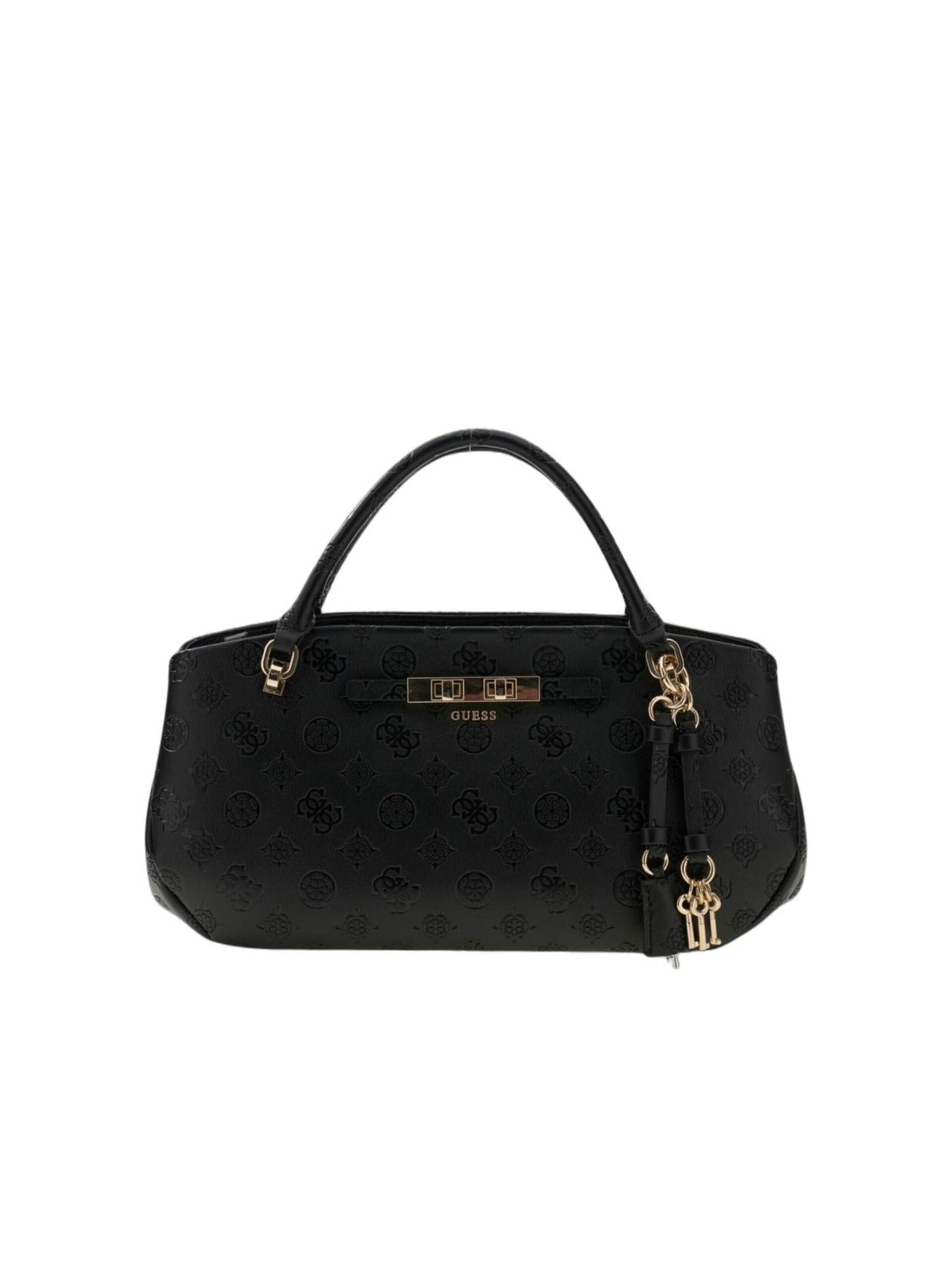 Guess Handväska 'Guess Sac à Main Carmella 3 Compartiments Black Logo' dam