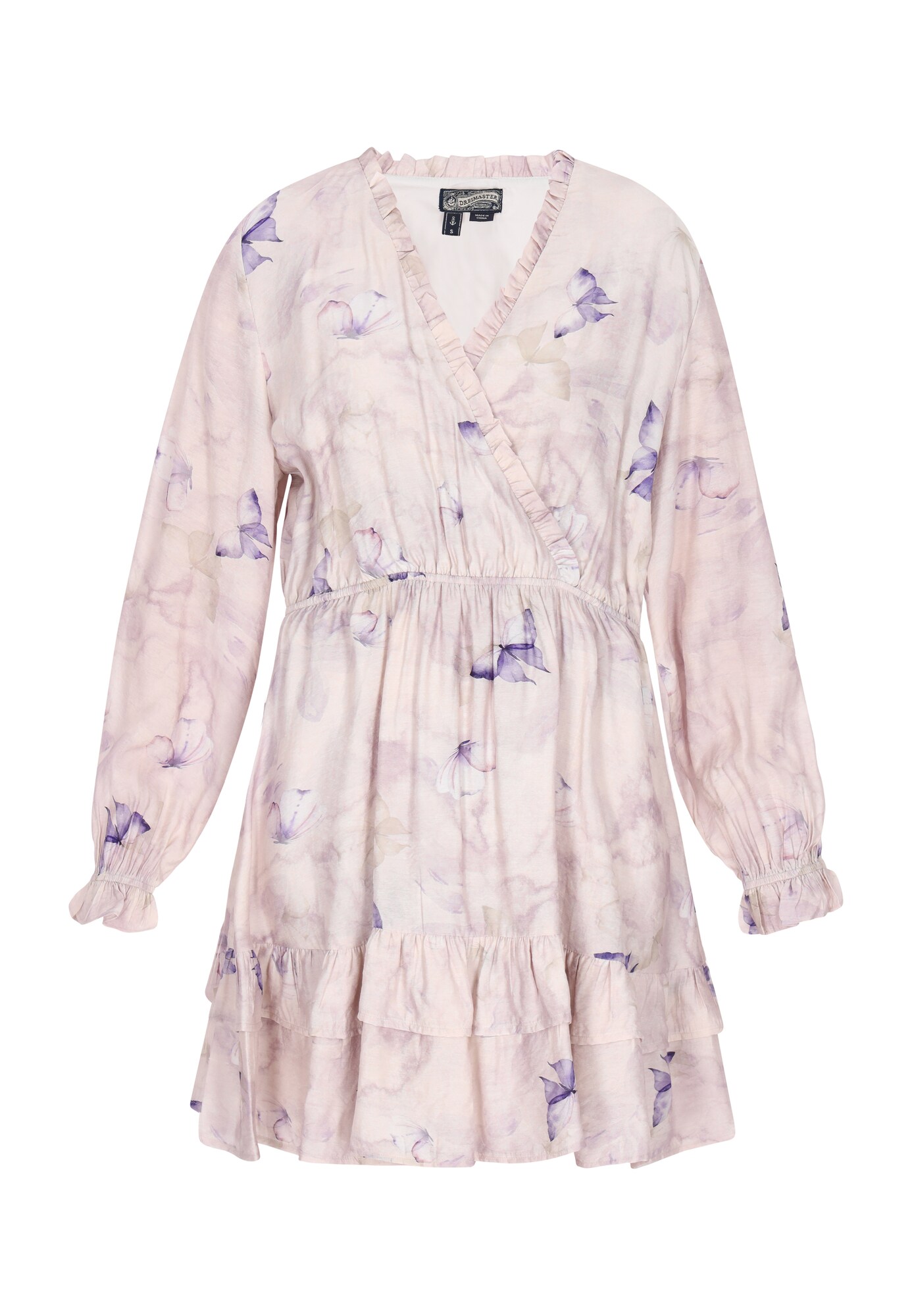 DreiMaster Vintage Rochie  bej / bleumarin / mov pastel