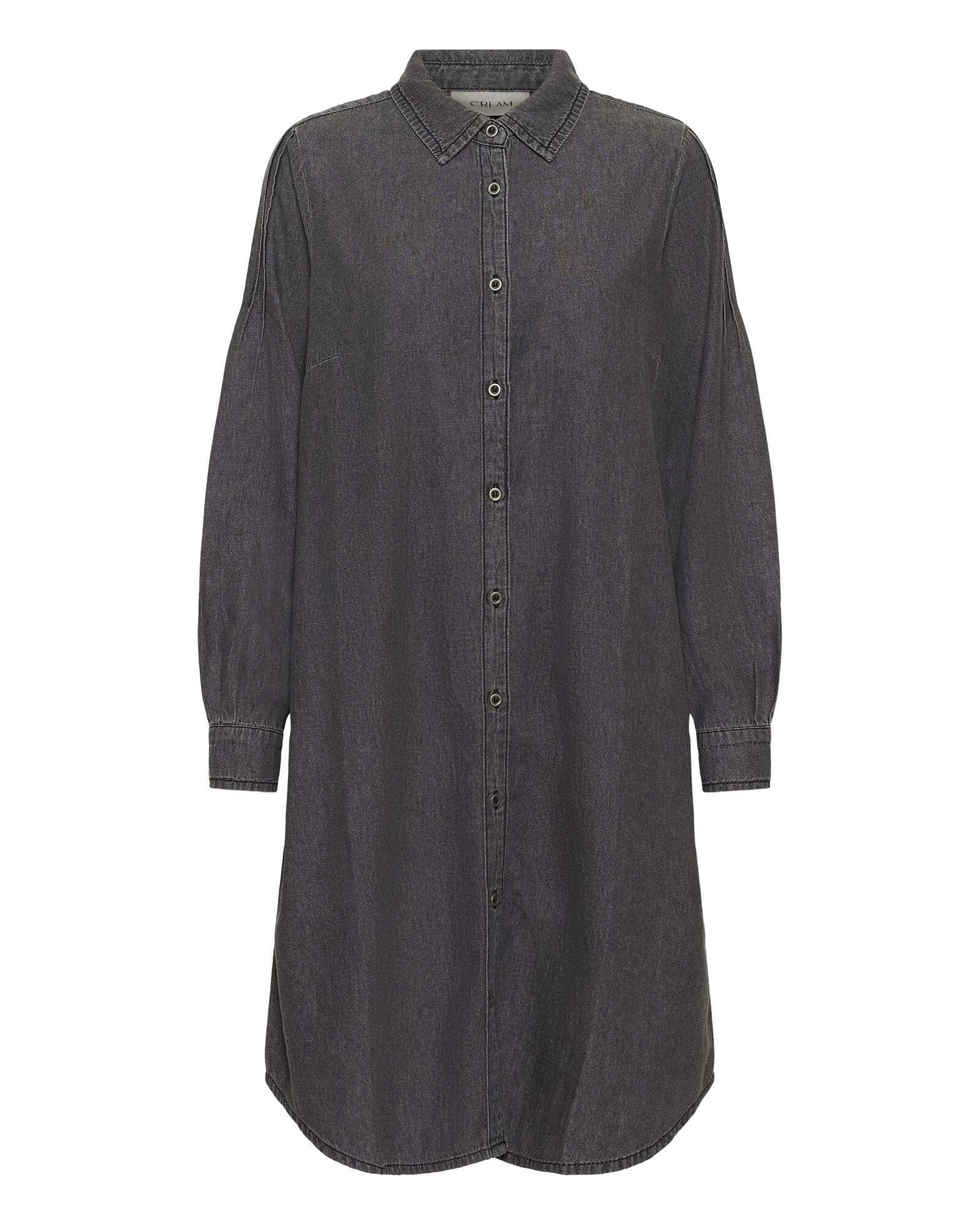 Cream Vestido  negro denim