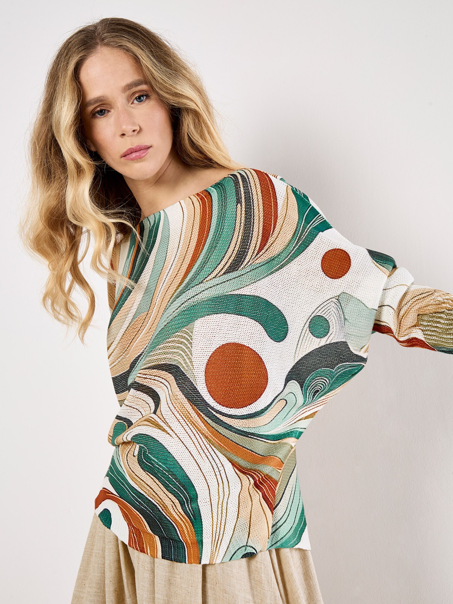 Apricot Bluse