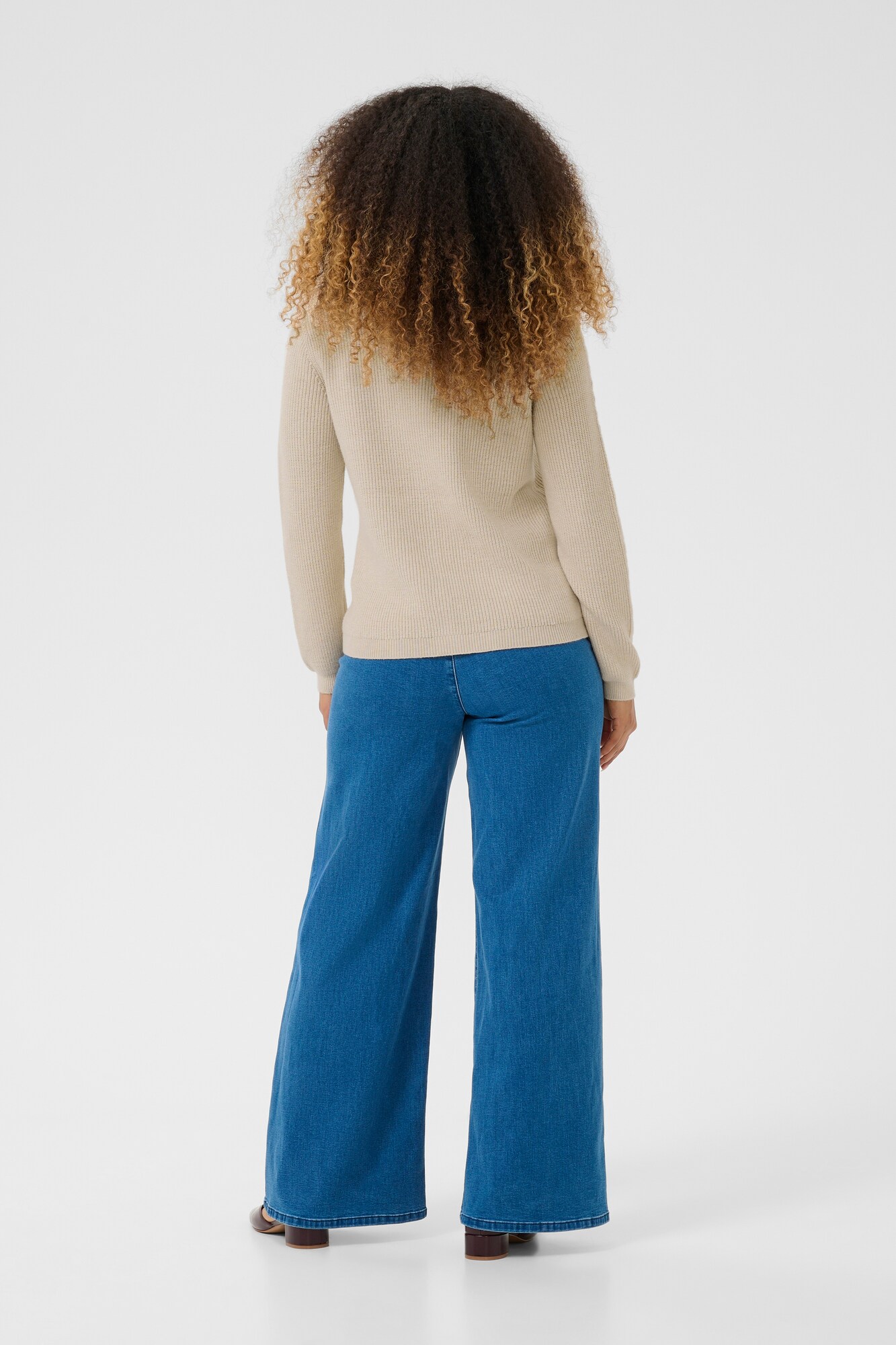 Thumbnail - Cream Strickjacke Dela