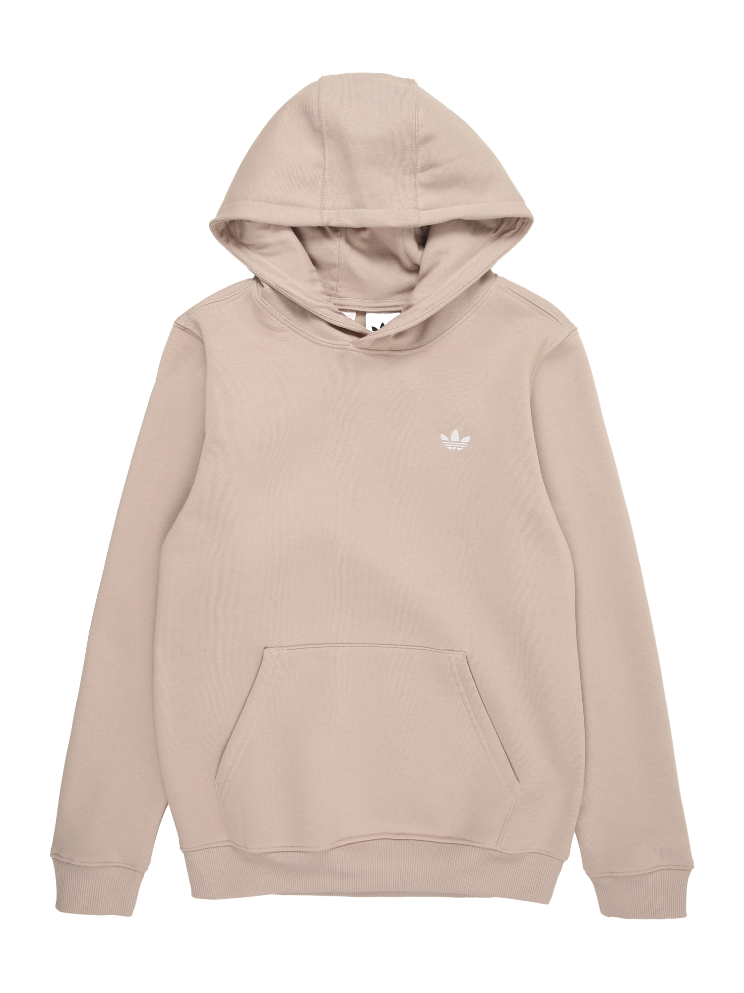 ADIDAS ORIGINALS Bluză de molton REGULAR HOODIE culoarea pielii / alb