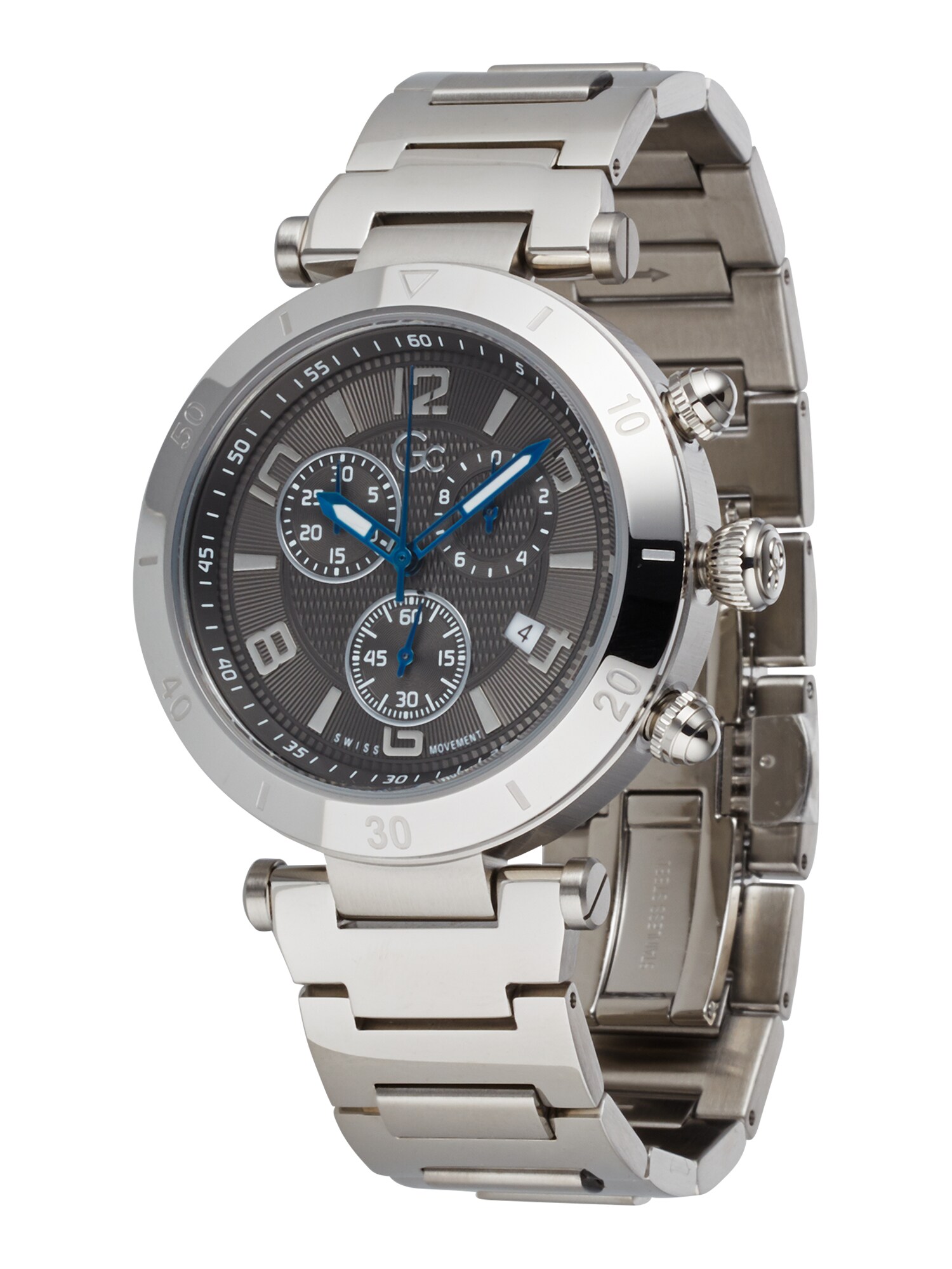 Gc Analoginis (įprastinio dizaino) laikrodis  sidabrinė / juoda
