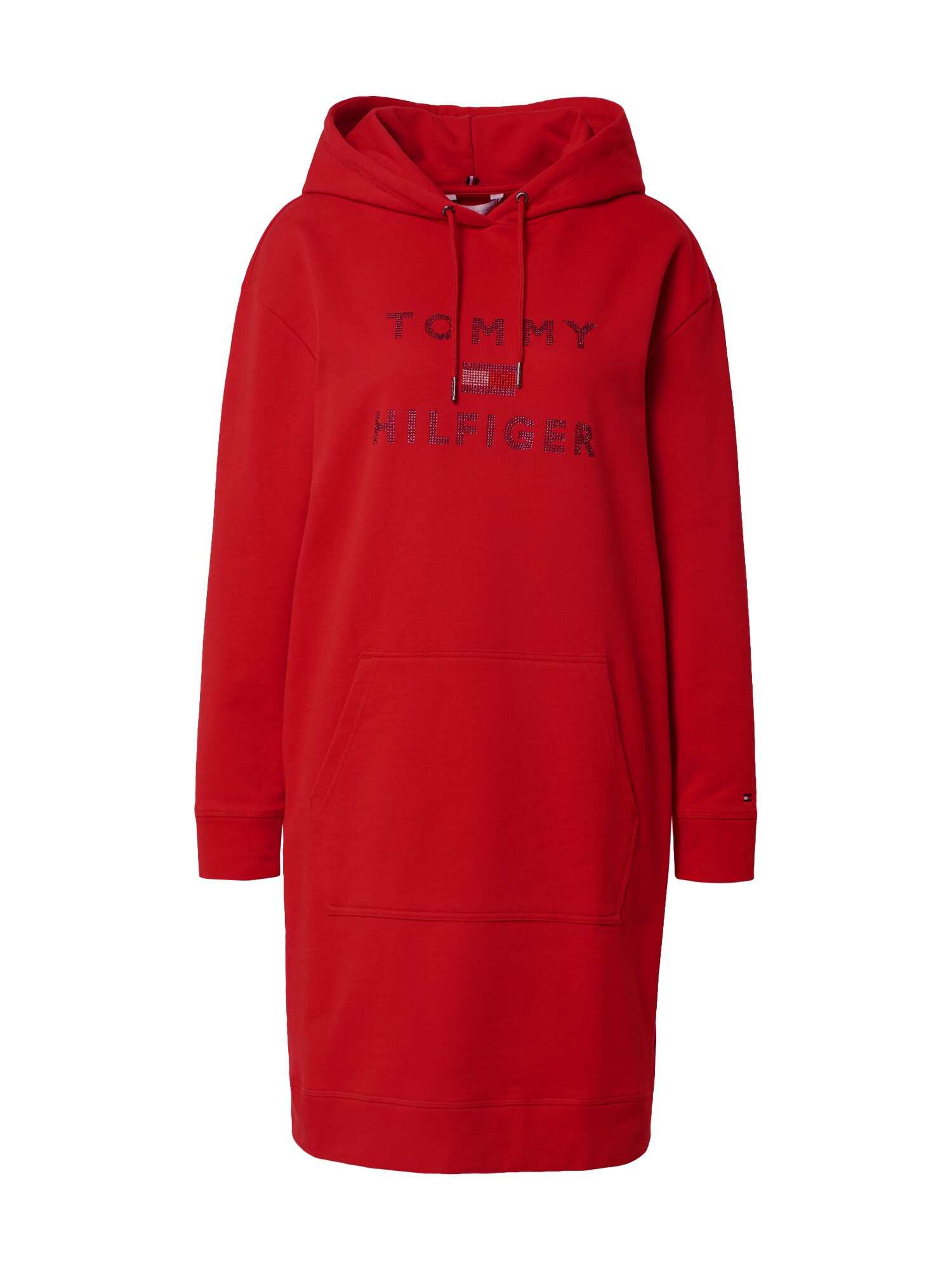 TOMMY HILFIGER Suknelė 'Tiara'  raudona / tamsiai mėlyna / balta