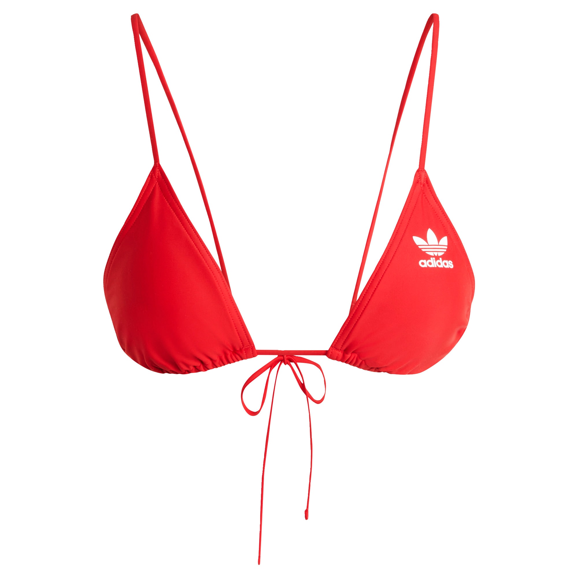 ADIDAS ORIGINALS Bikinový top 'Adicolor Triangle'  červená / biela