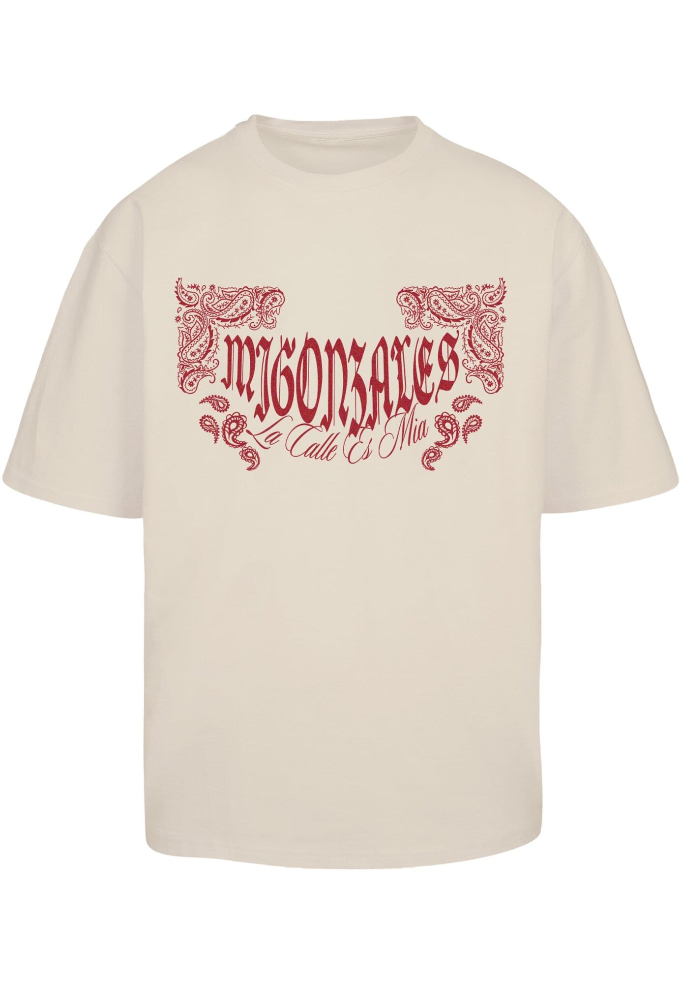 MJ Gonzales Tricou  nisipiu / roșu