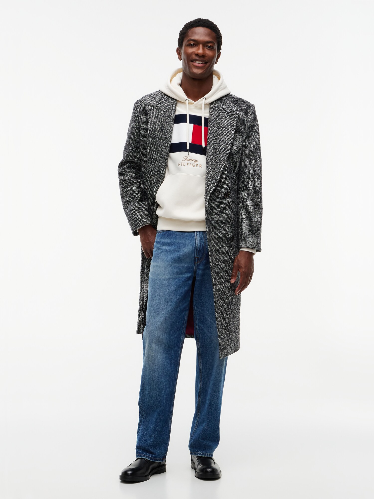 TOMMY HILFIGER Sudadera  beige claro / navy / rojo – imagen 4