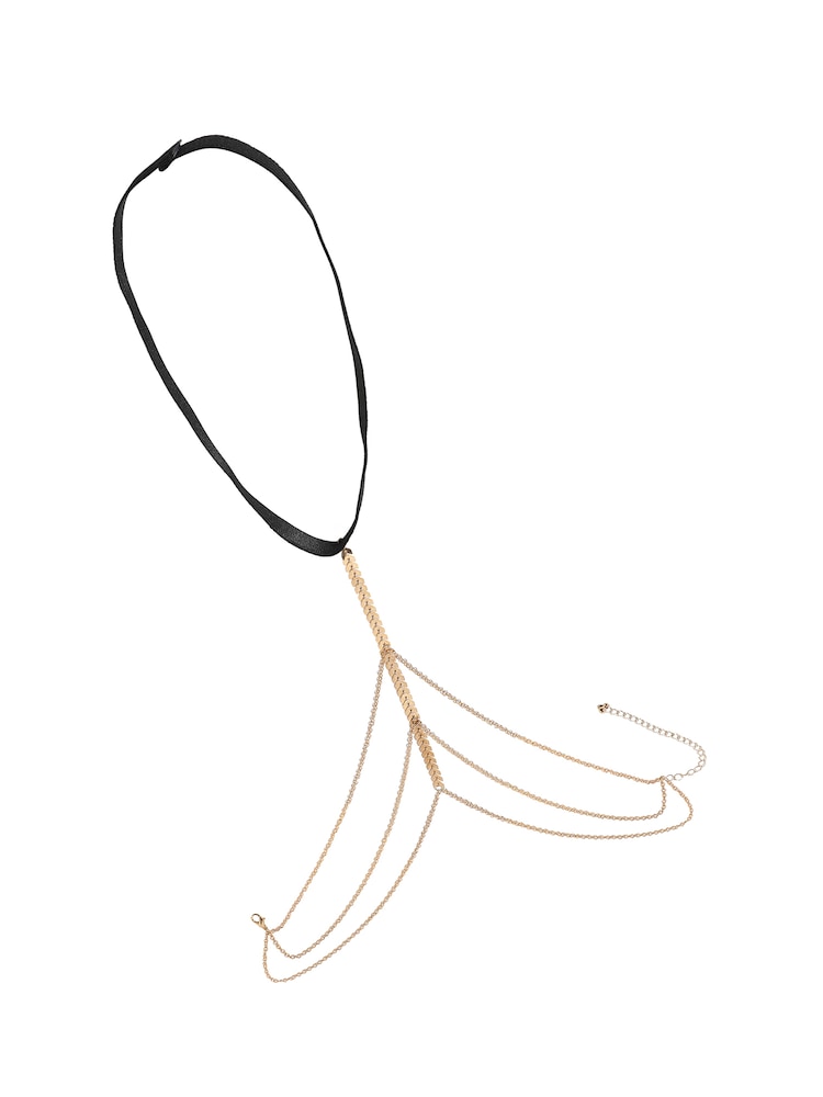 SOHI Armband ' Nitika ' Damen Größe Onesize gold / schwarz