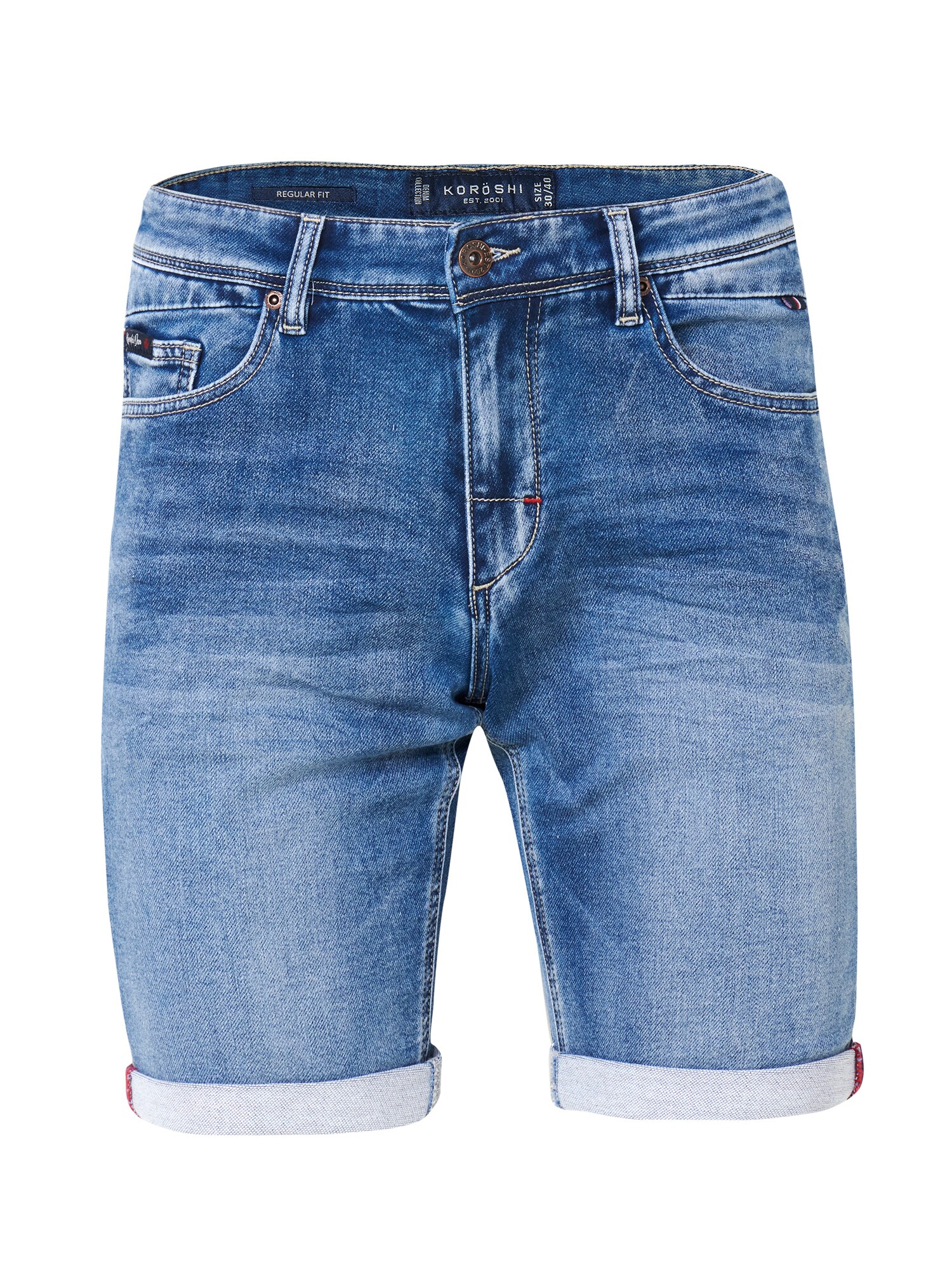 KOROSHI Kavbojke  moder denim