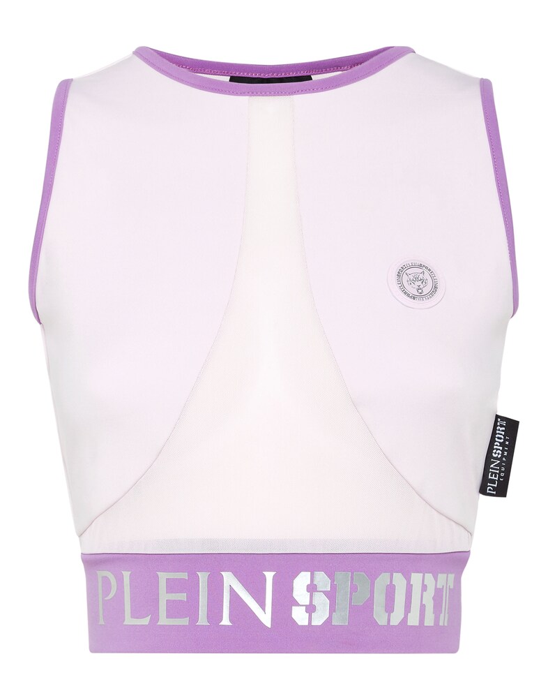 Plein Sport Top Damen Größe M lila / silber