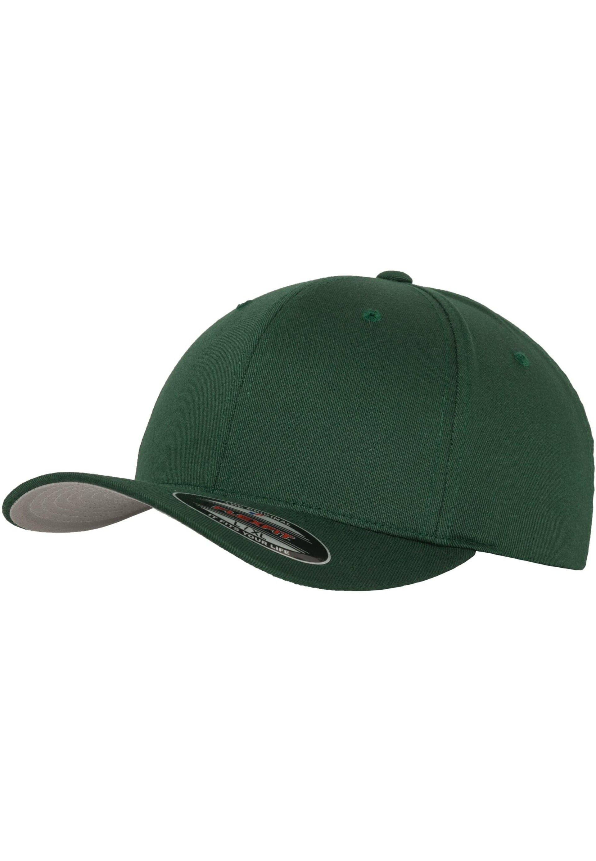 Flexfit Keps Wooly Combed Spruce Green Stretch Fit herr – bild 2