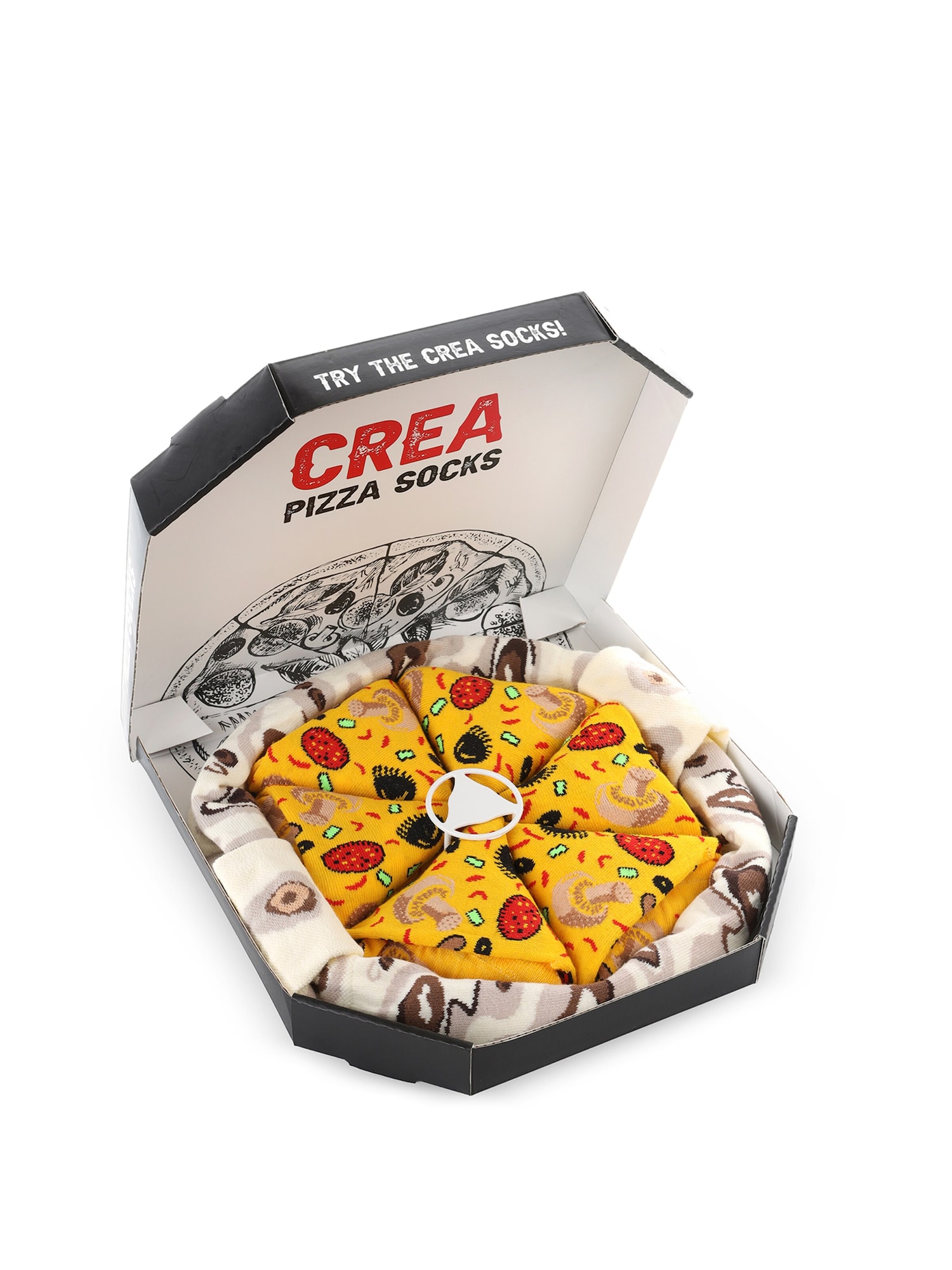 Crea Socks Calcetines 'Pizza'  mezcla de colores