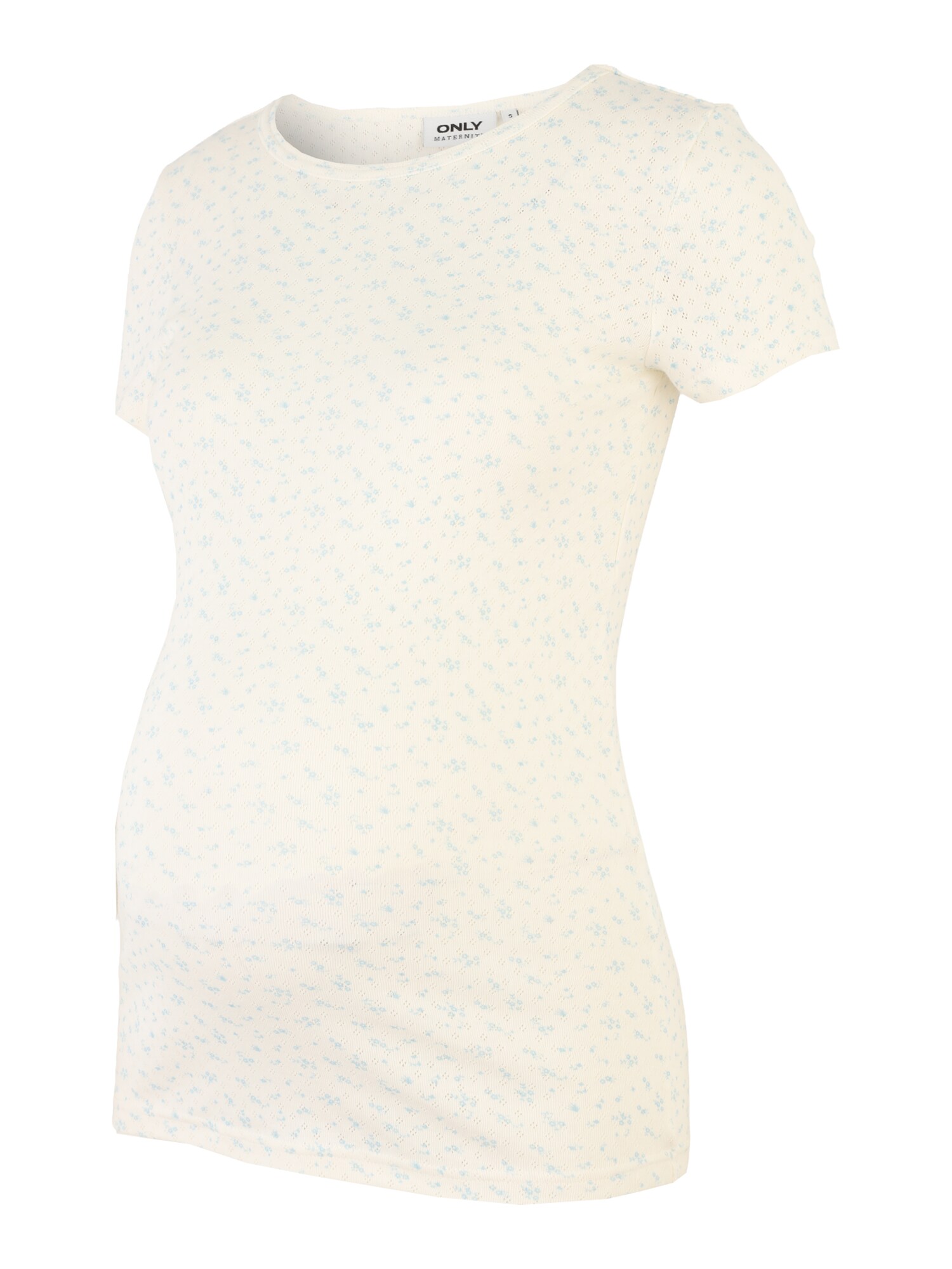 Only Maternity Tricou 'OLMMADISON'  albastru deschis / alb