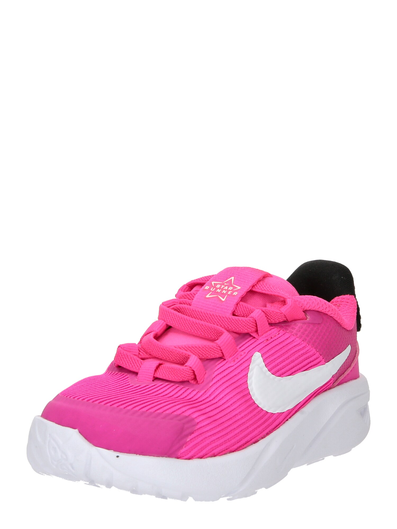 NIKE Sportssko 'Star Runner 4'  neonpink / hvid