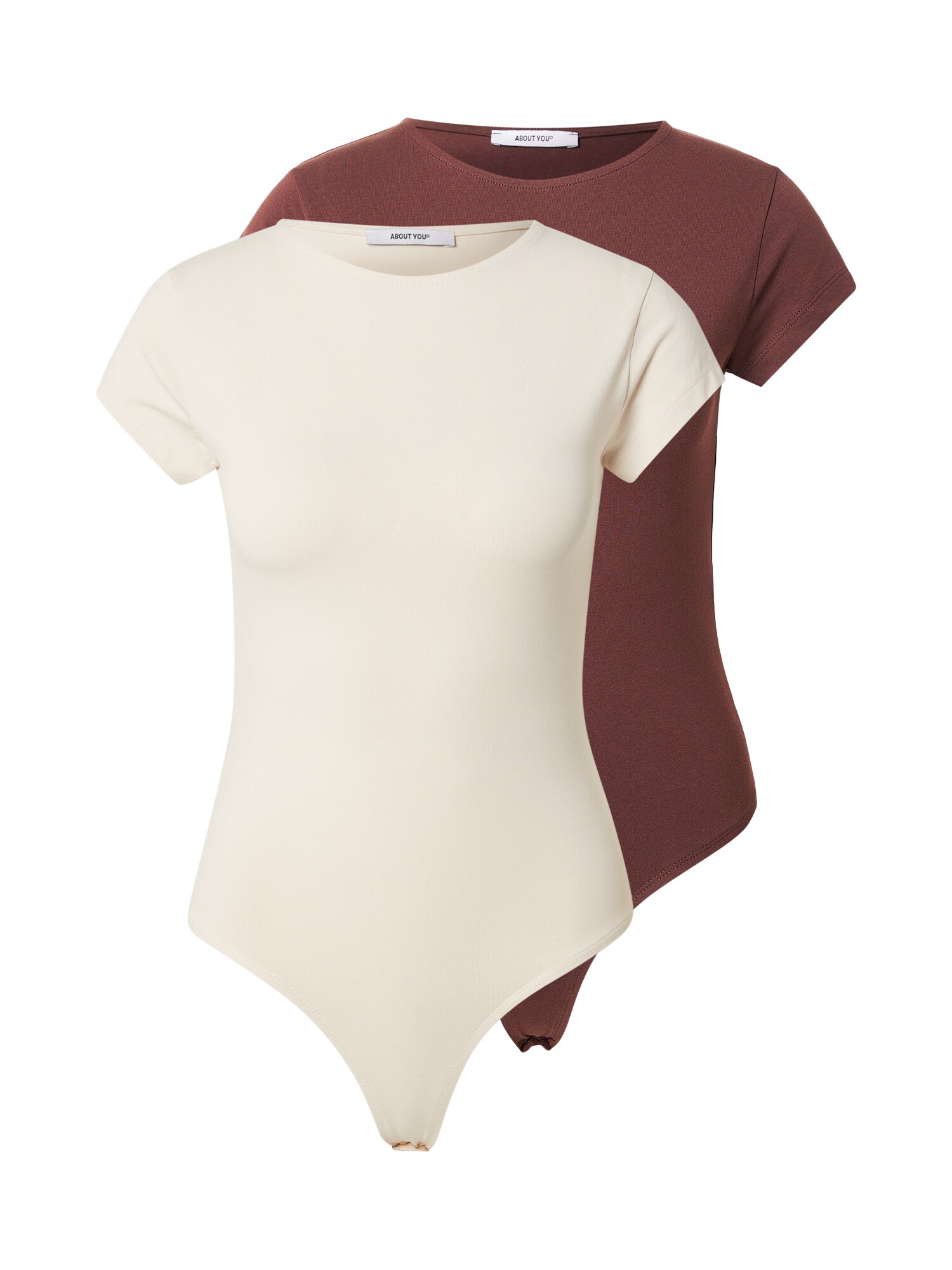 ABOUT YOU Tricou body Ellinor  bej / maro