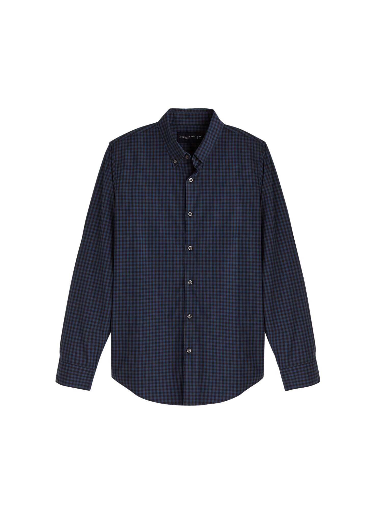 Abercrombie & Fitch Dalykiniai marškiniai 'Signature'  tamsiai mėlyna / juoda