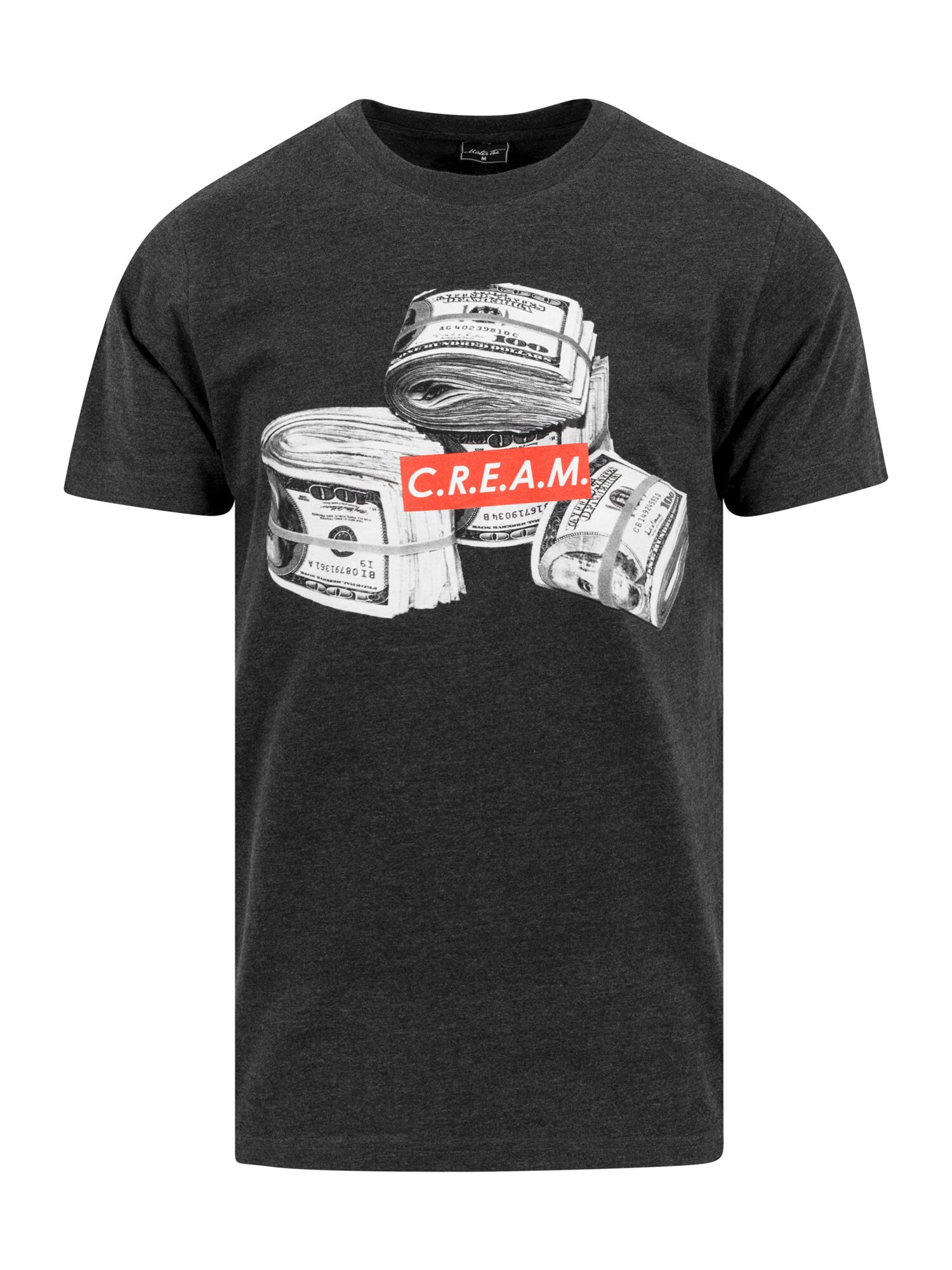 Mister Tee Marškinėliai 'C.R.E.A.M Bundle'  antracito / balta / šviesiai raudona