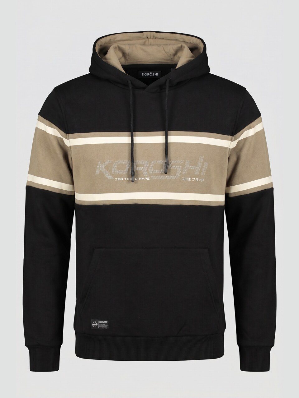 Sweatshirt mörkbeige / svart