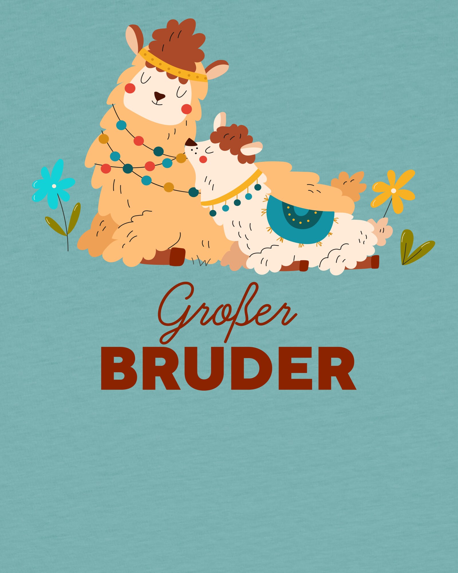 Thumbnail - watabout.kids T-Shirt Lama Großer Bruder