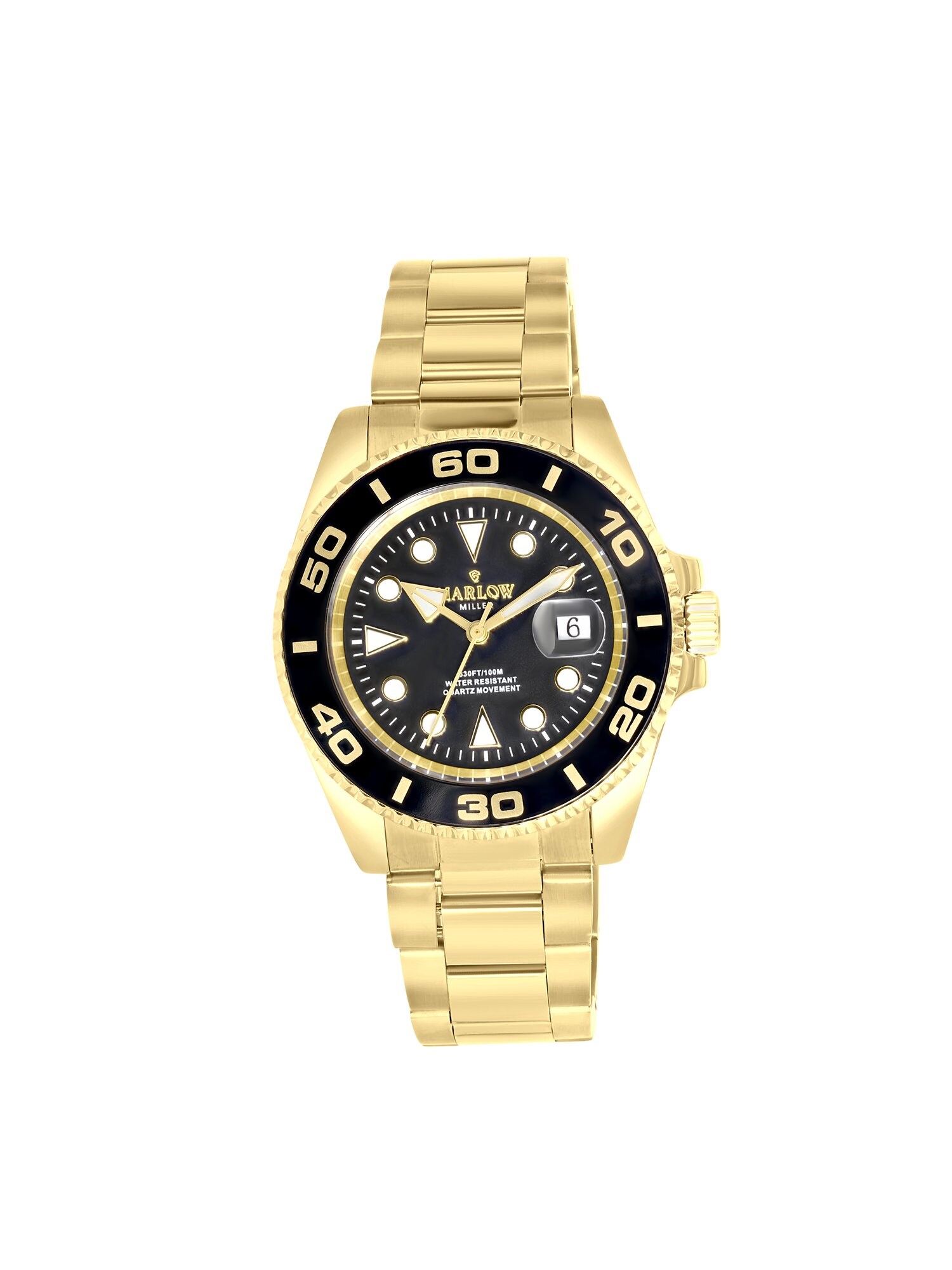 Lucardi Analoog Horloge 'Statement' Goud / Zwart