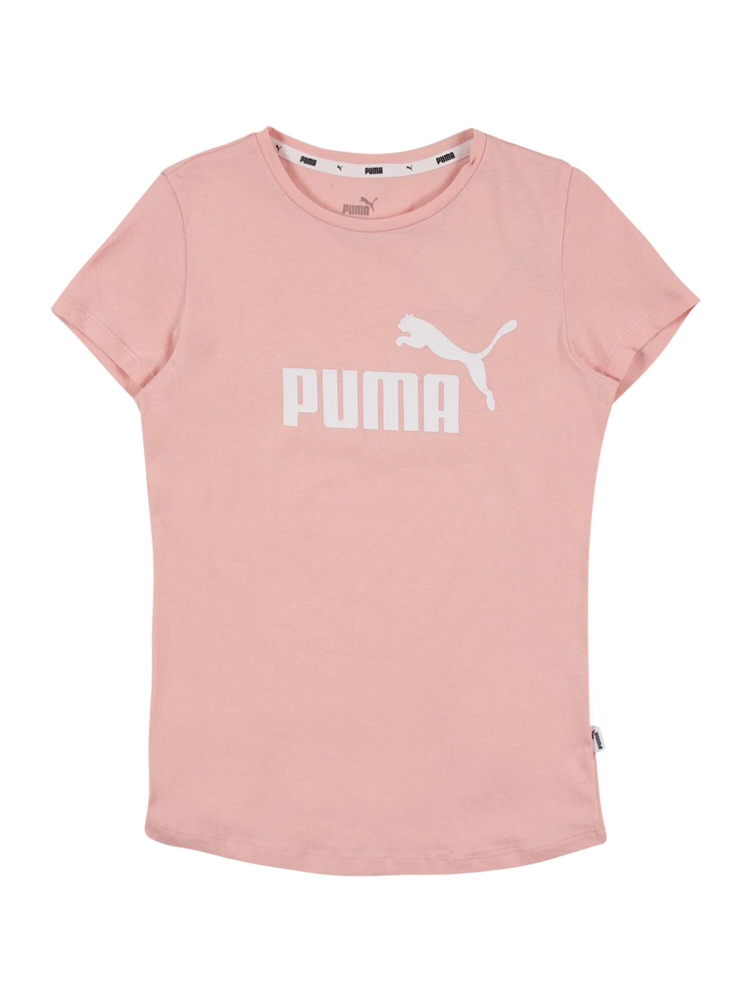 PUMA Marškinėliai 'Essentials'  balta / rožinė