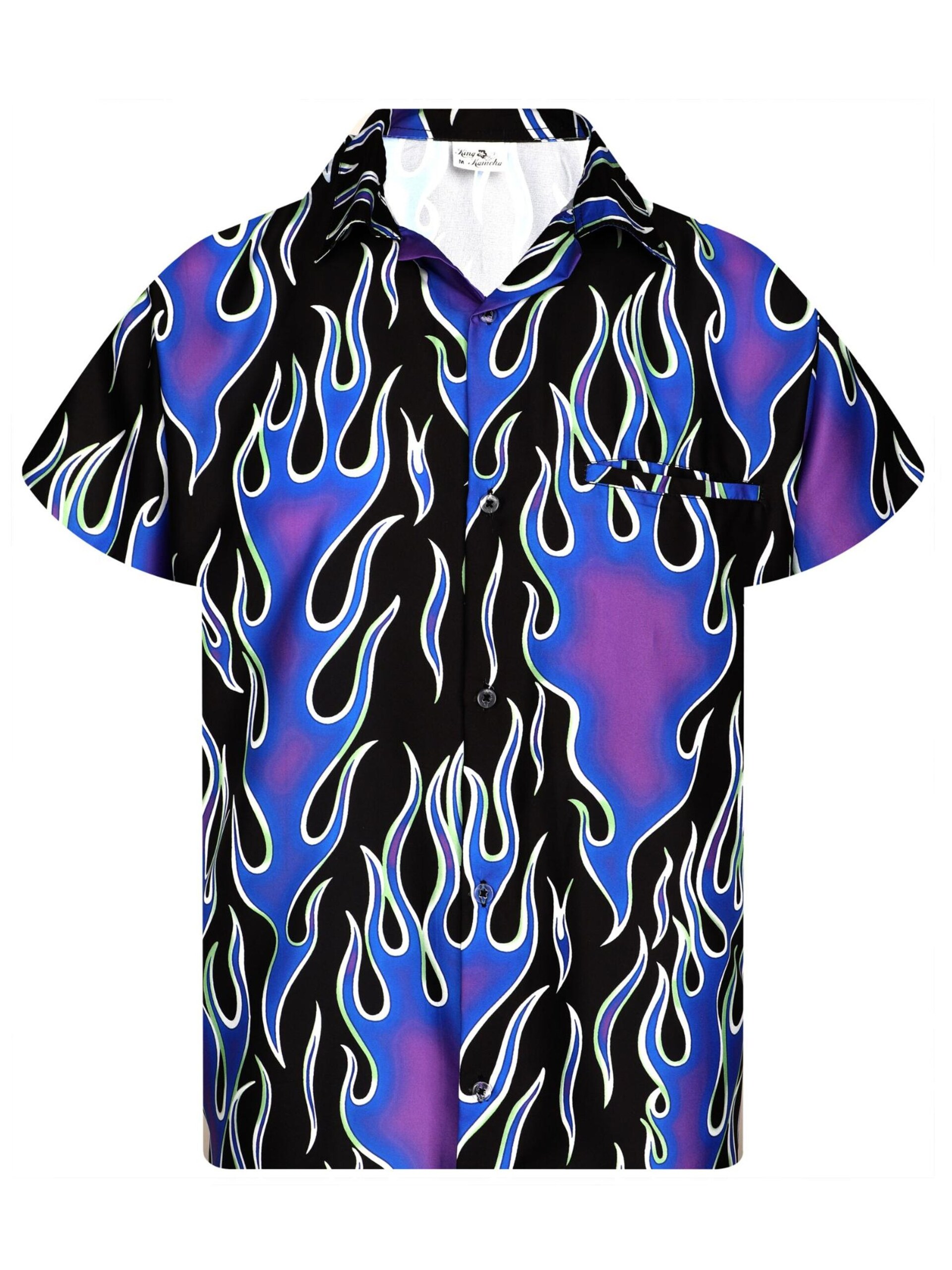 King Kameha T-shirt 'Flames Wild' herr