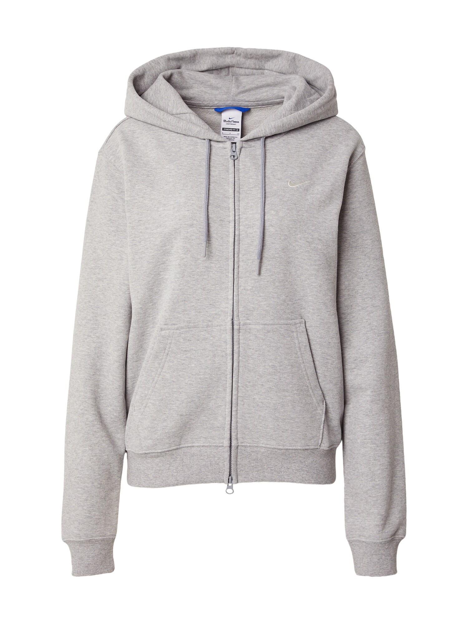 Nike Sportswear Tepláková bunda 'Studio'  svetlosivá