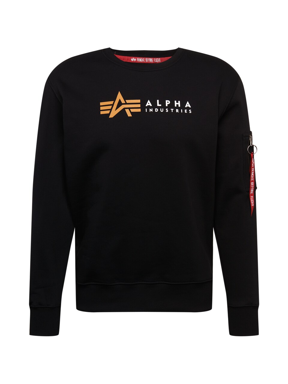 Sweatshirt saffran / röd / svart