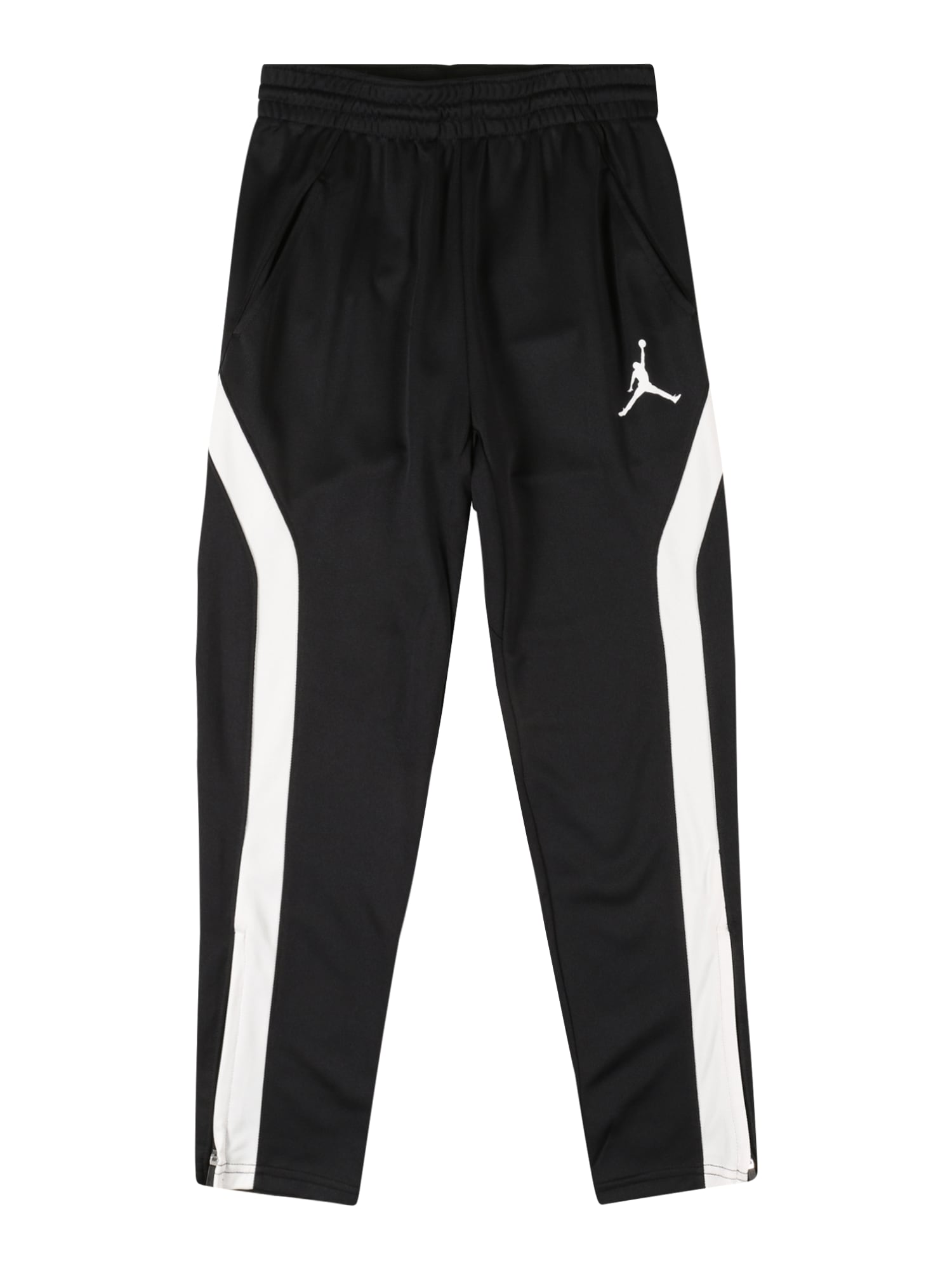 Jordan Športne hlače  črna / bela