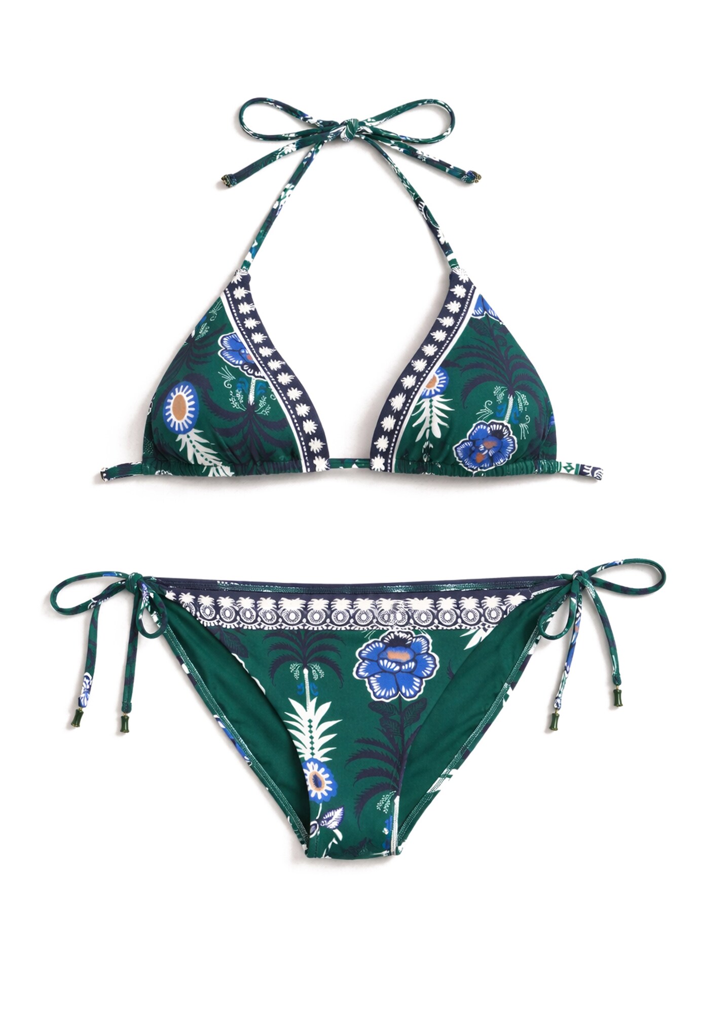 Gisela Costum de baie două piese  verde