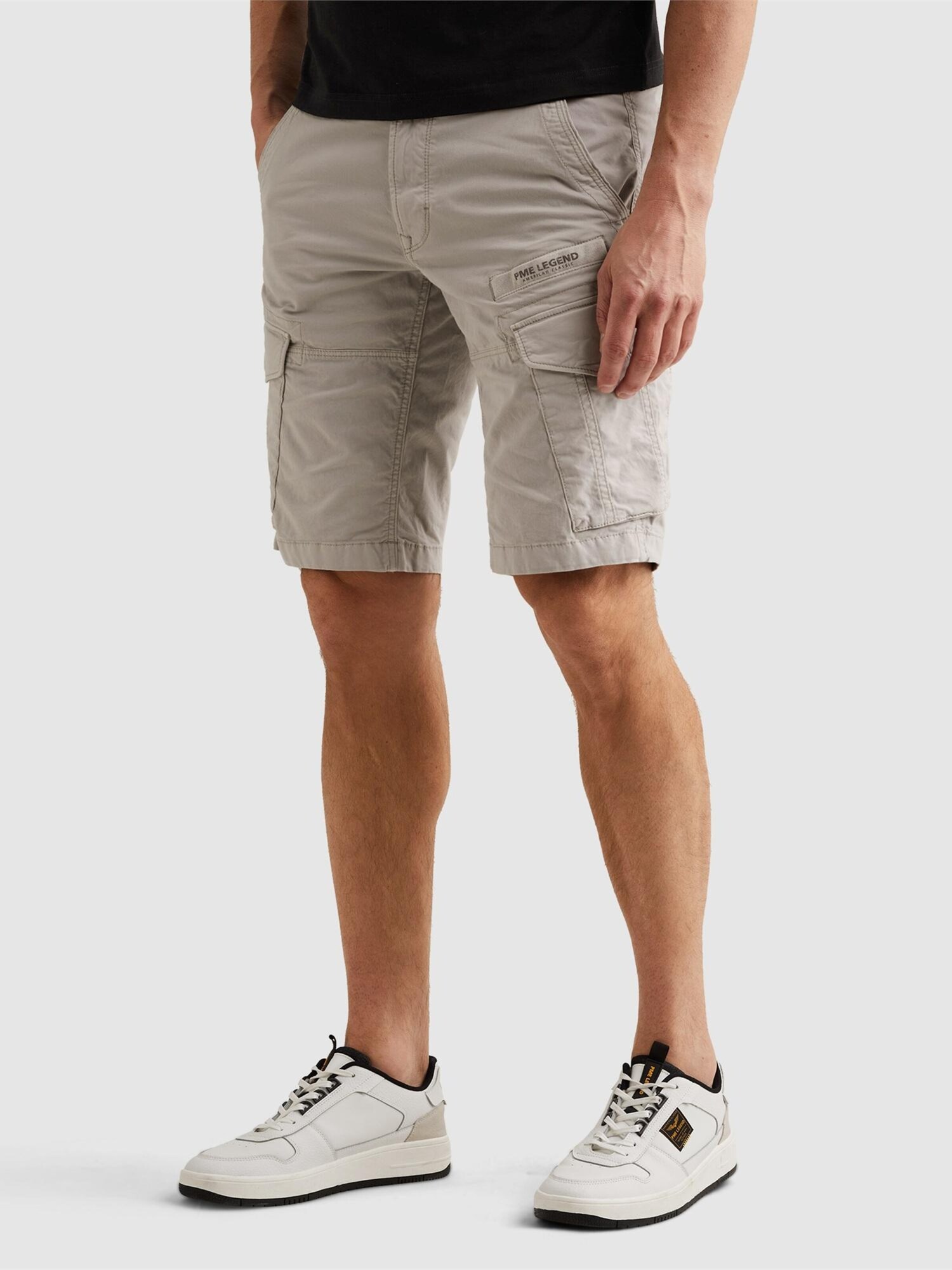 Pme Legend Broek 'Nordrop Regular Fit Cargo Shorts' Lichtbeige