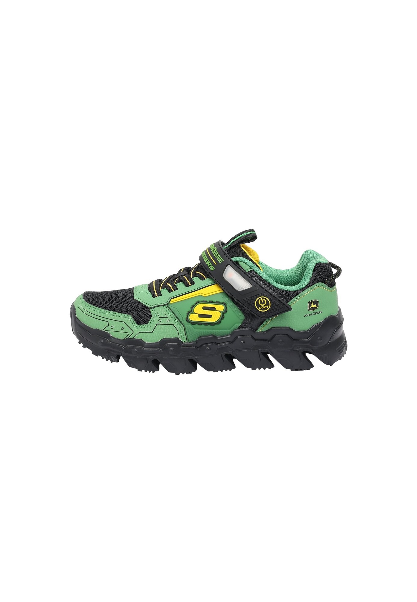 SKECHERS Sneaker MEGA-FLEX LITE - DOZER-BRIGHTS galben / gri metalic / verde