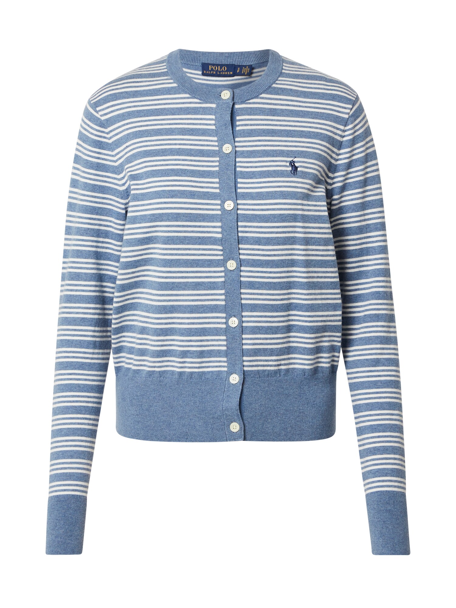 POLO RALPH LAUREN Kardiganas  balta / mėlyna
