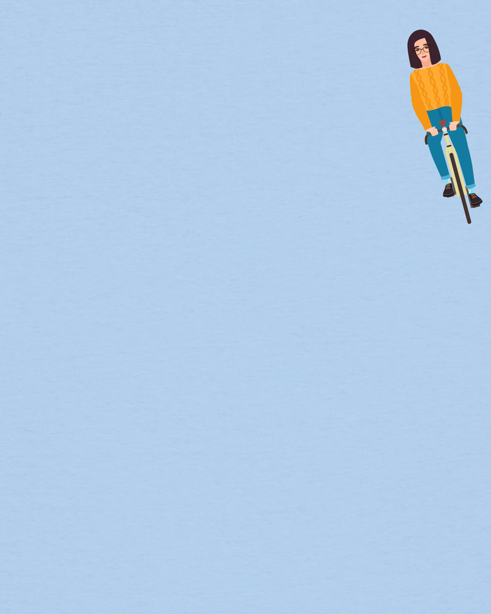 Thumbnail - T-Shirt 'Mädchen Auf Fahrrad'