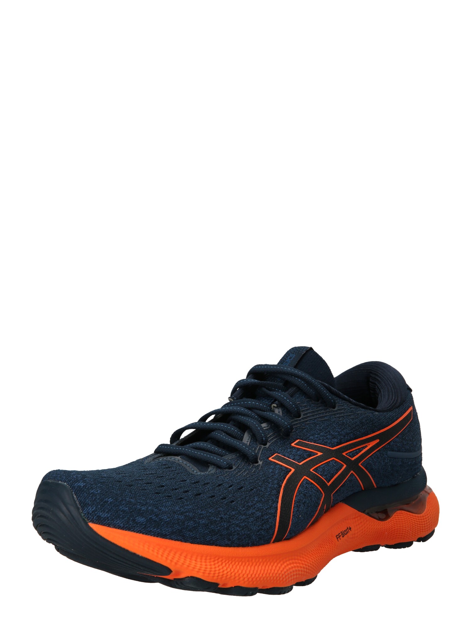 ASICS Bėgimo batai 'GEL-NIMBUS 24' tamsiai mėlyna / oranžinė