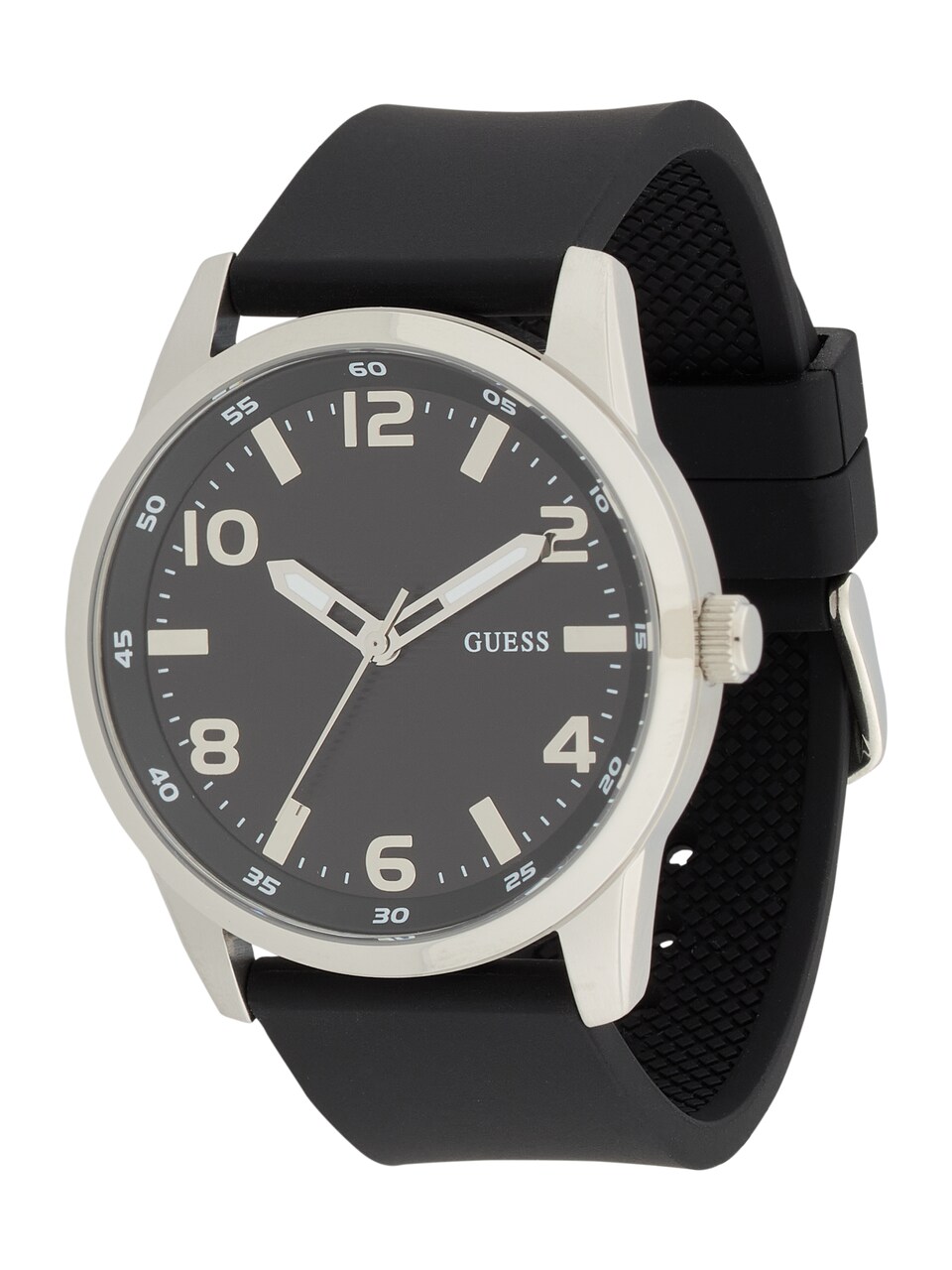 Analog klocka 'Monte' svart / silver