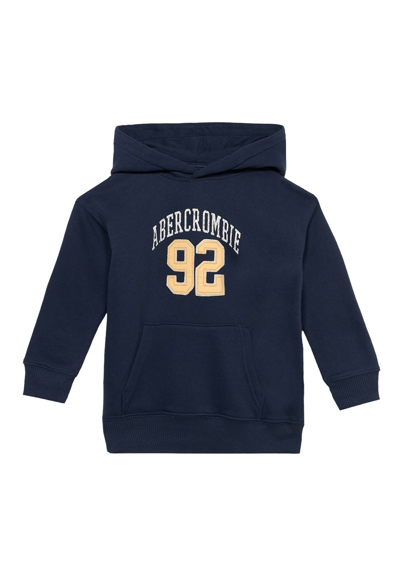 Abercrombie & Fitch Sweater majica mornarsko plava / pastelno žuta / prljavo bijela