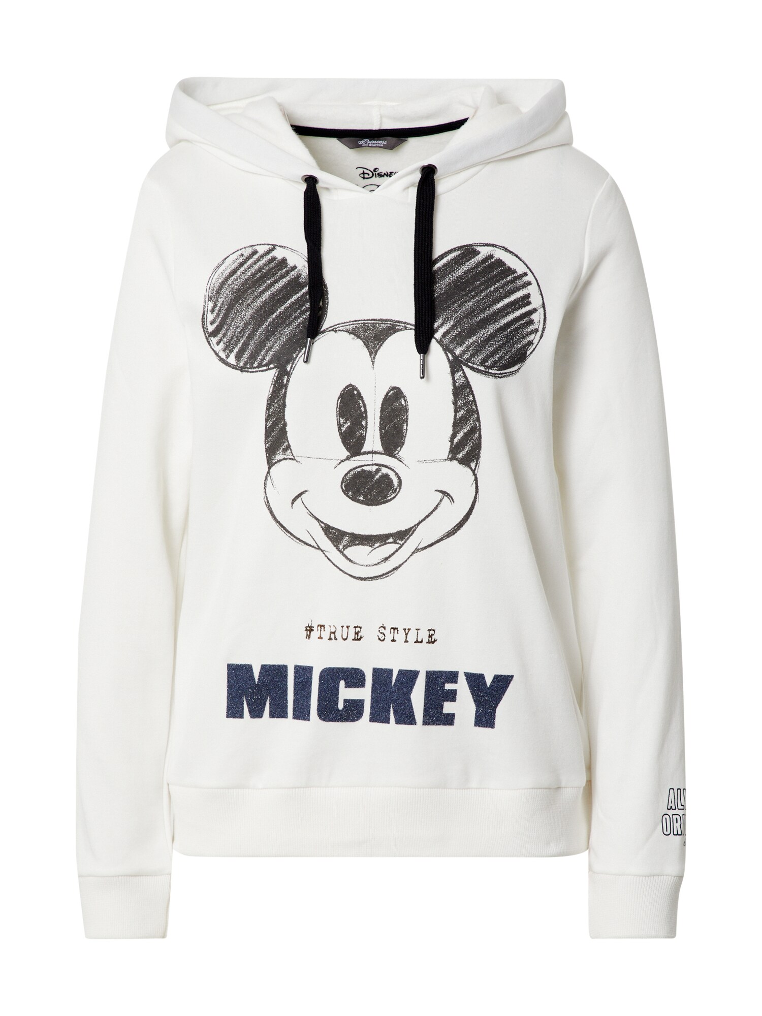 PRINCESS GOES HOLLYWOOD Megztinis be užsegimo 'Disney Mickey'  balta / juoda / tamsiai mėlyna