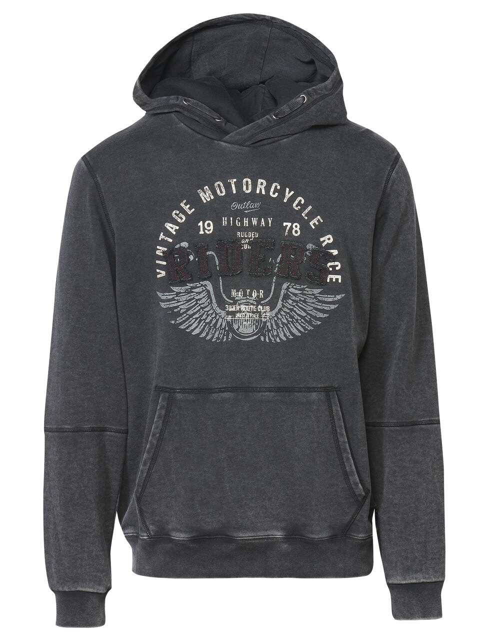 Sweatshirt ljusgrå / svart