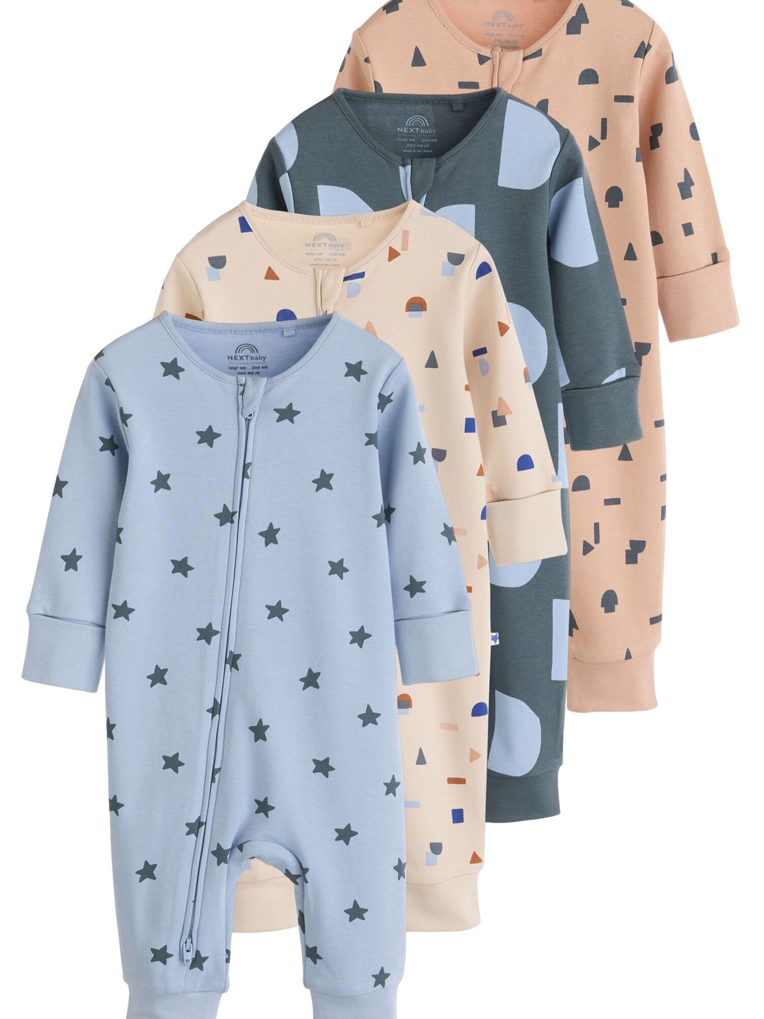Next Pijamale  bej / albastru / maro