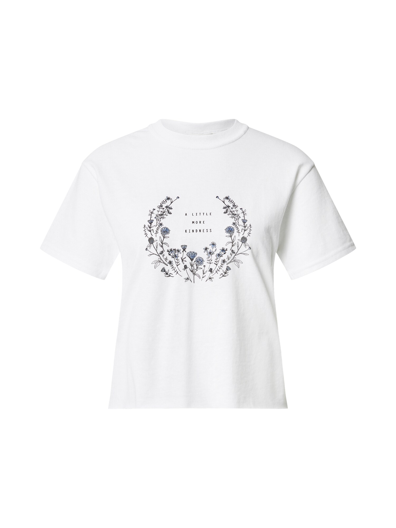 Miss Selfridge Marškinėliai  balta / juoda / nefrito spalva / mėlyna dūmų spalva