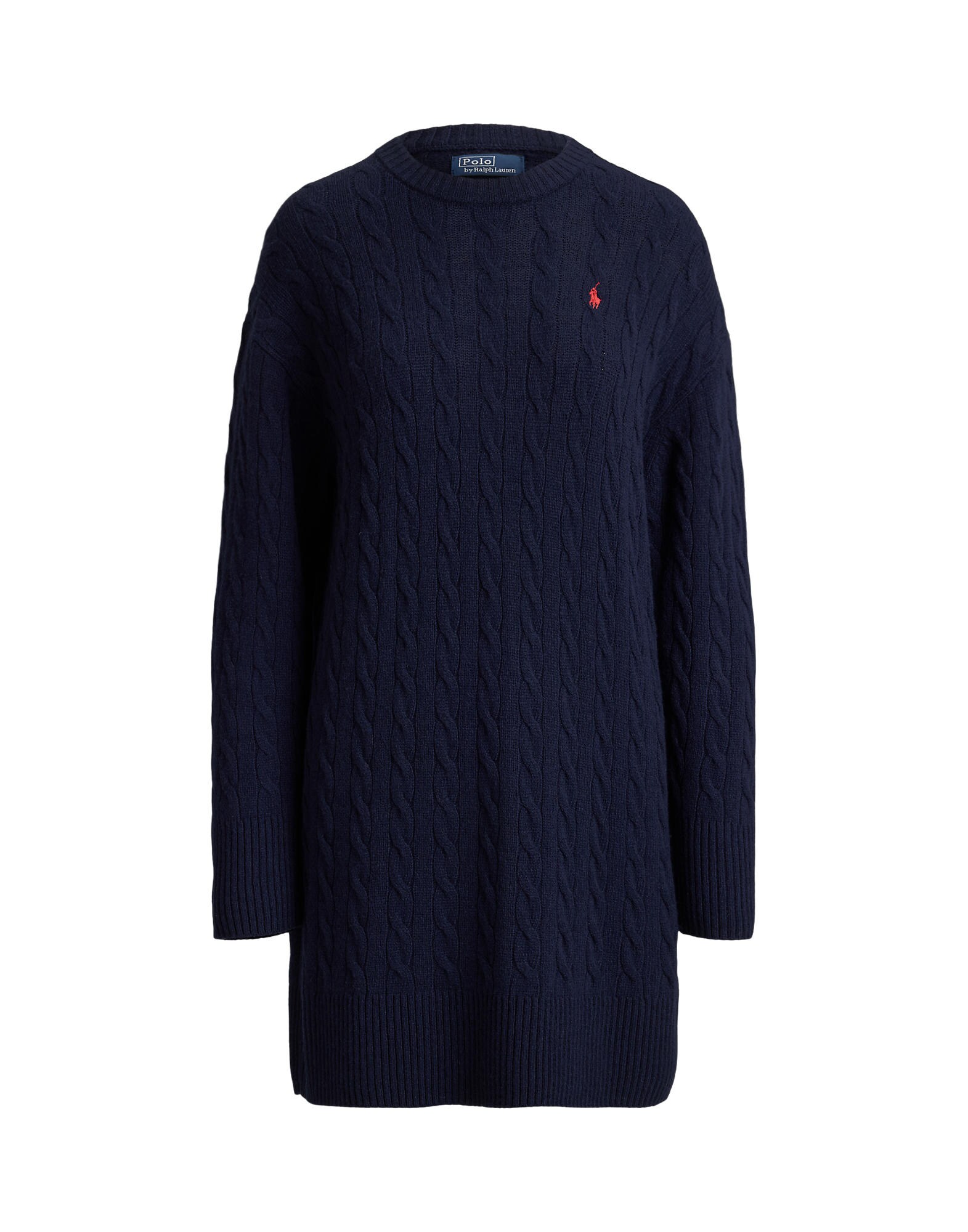 Polo Ralph Lauren Pletené šaty  námornícka modrá / čerešňová